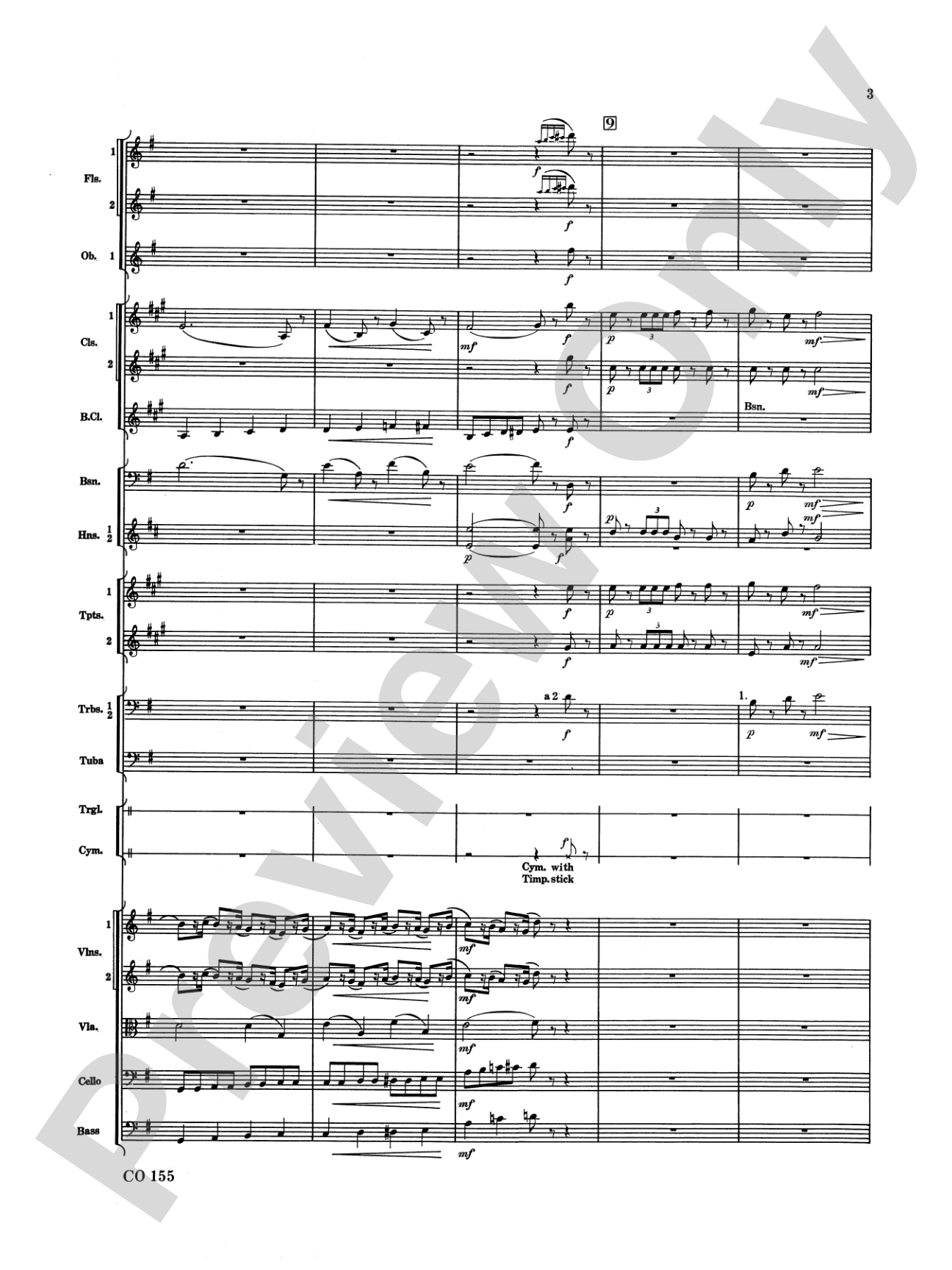 Nutcracker Ballet, Set II ("March of the Nutcracker" and "Trepak"): Full Orchestra Conductor Score & Parts
