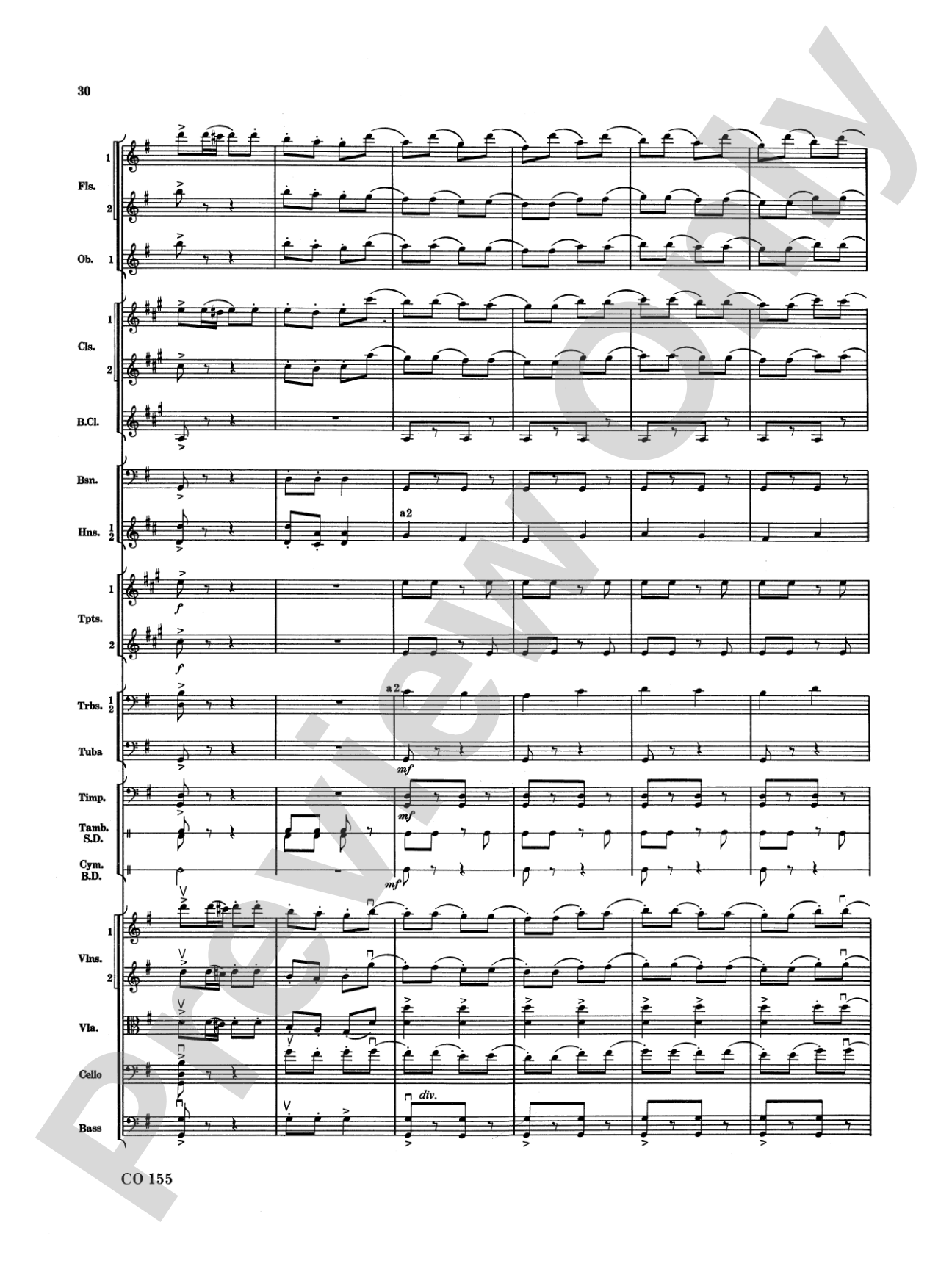 Nutcracker Ballet, Set II ("March of the Nutcracker" and "Trepak"): Full Orchestra Conductor Score & Parts