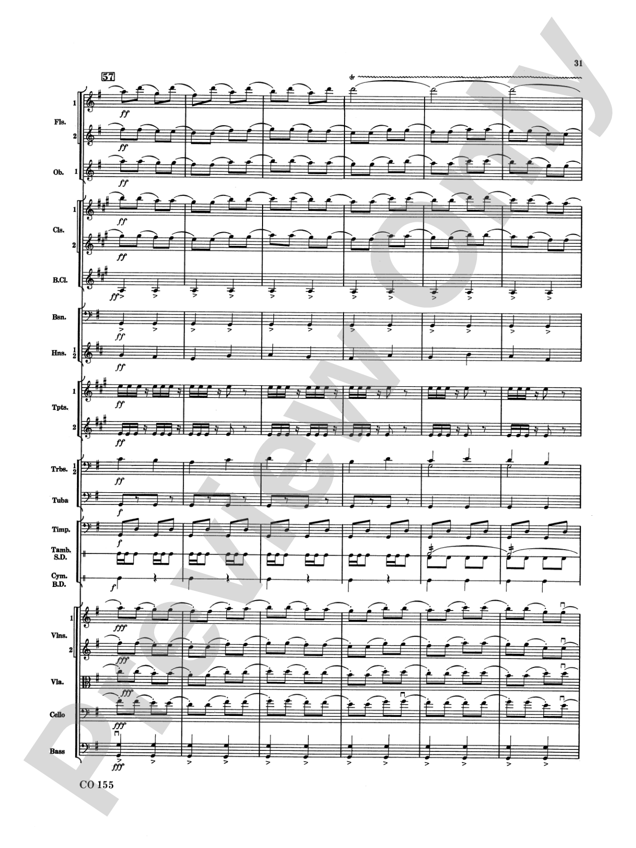 Nutcracker Ballet, Set II ("March of the Nutcracker" and "Trepak"): Full Orchestra Conductor Score & Parts