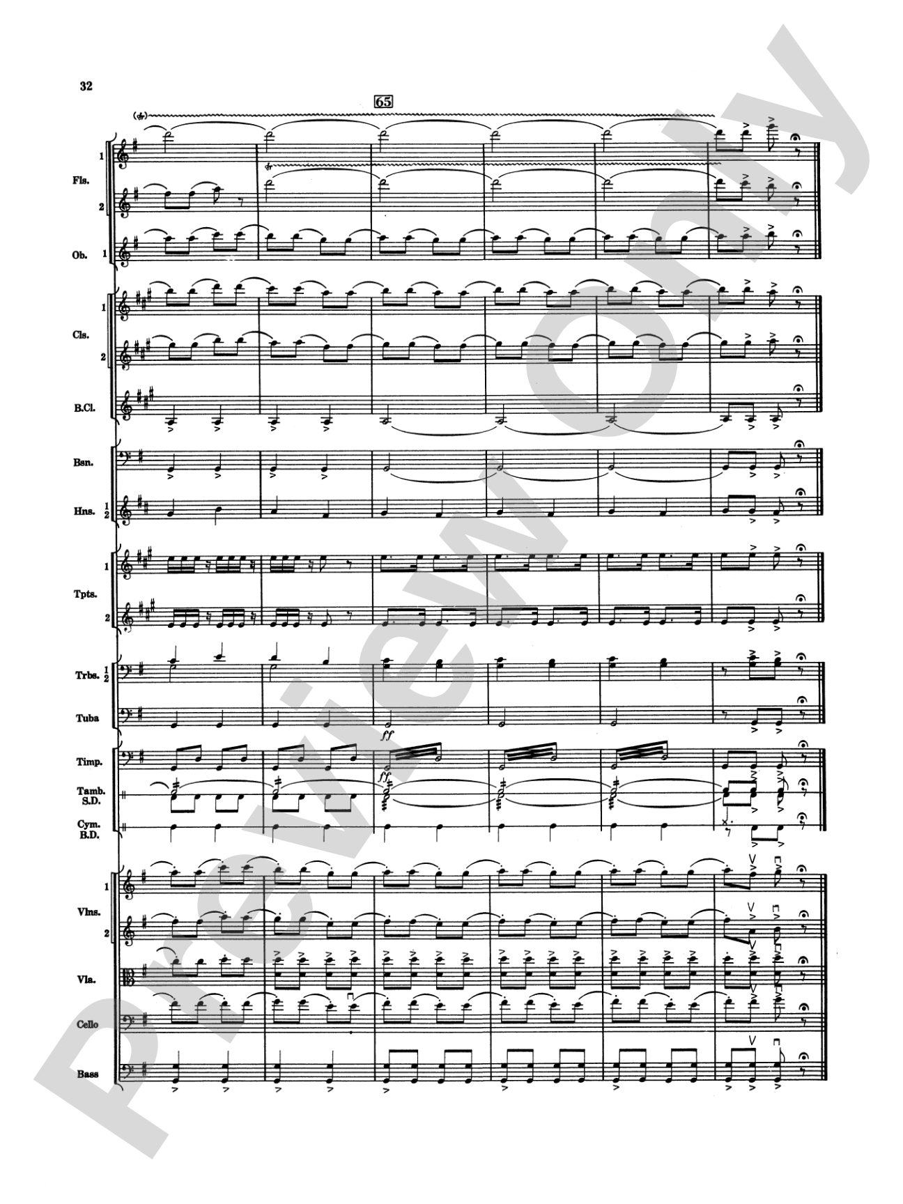 Nutcracker Ballet, Set II ("March of the Nutcracker" and "Trepak"): Full Orchestra Conductor Score & Parts