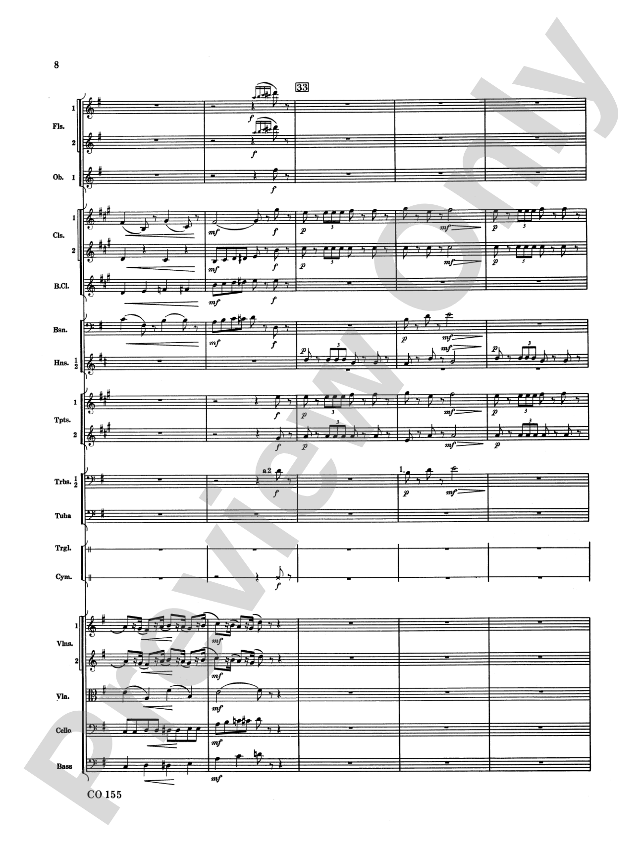 Nutcracker Ballet, Set II ("March of the Nutcracker" and "Trepak"): Full Orchestra Conductor Score & Parts