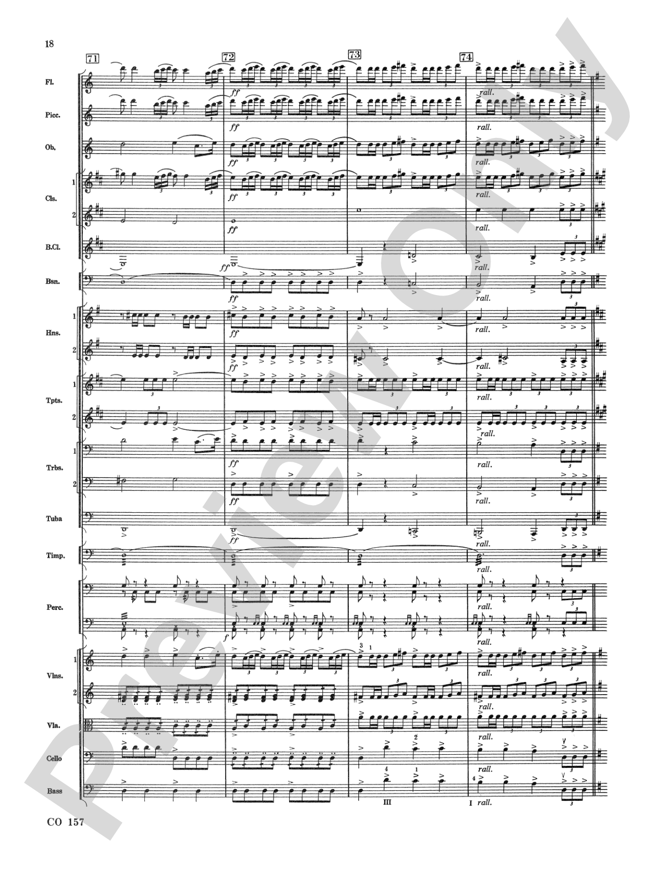 Procession of the Sardar: Full Orchestra Conductor Score & Parts