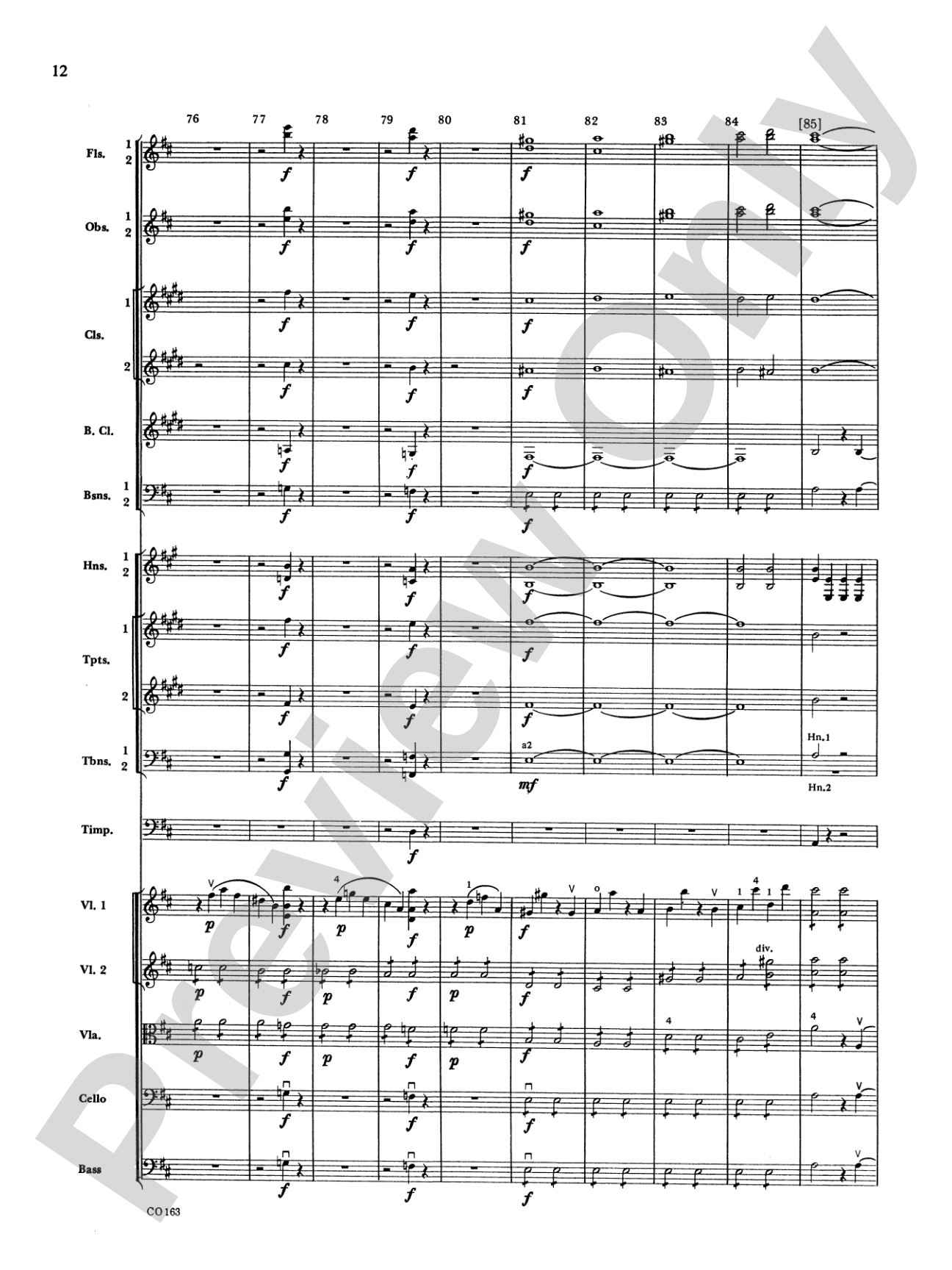 The Marriage of Figaro -- Overture: Full Orchestra Conductor Score & Parts