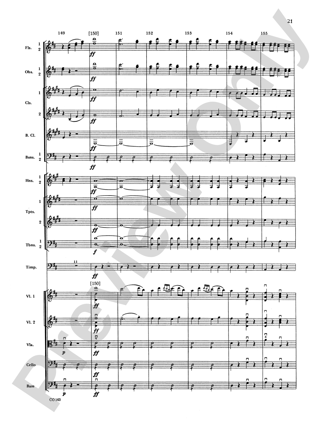The Marriage of Figaro -- Overture: Full Orchestra Conductor Score & Parts