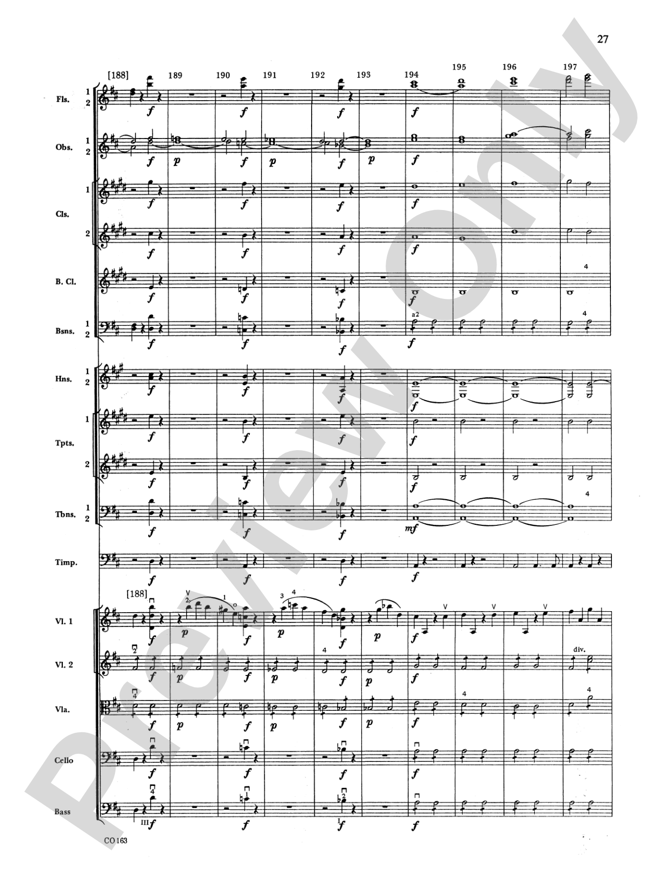 The Marriage of Figaro -- Overture: Full Orchestra Conductor Score & Parts