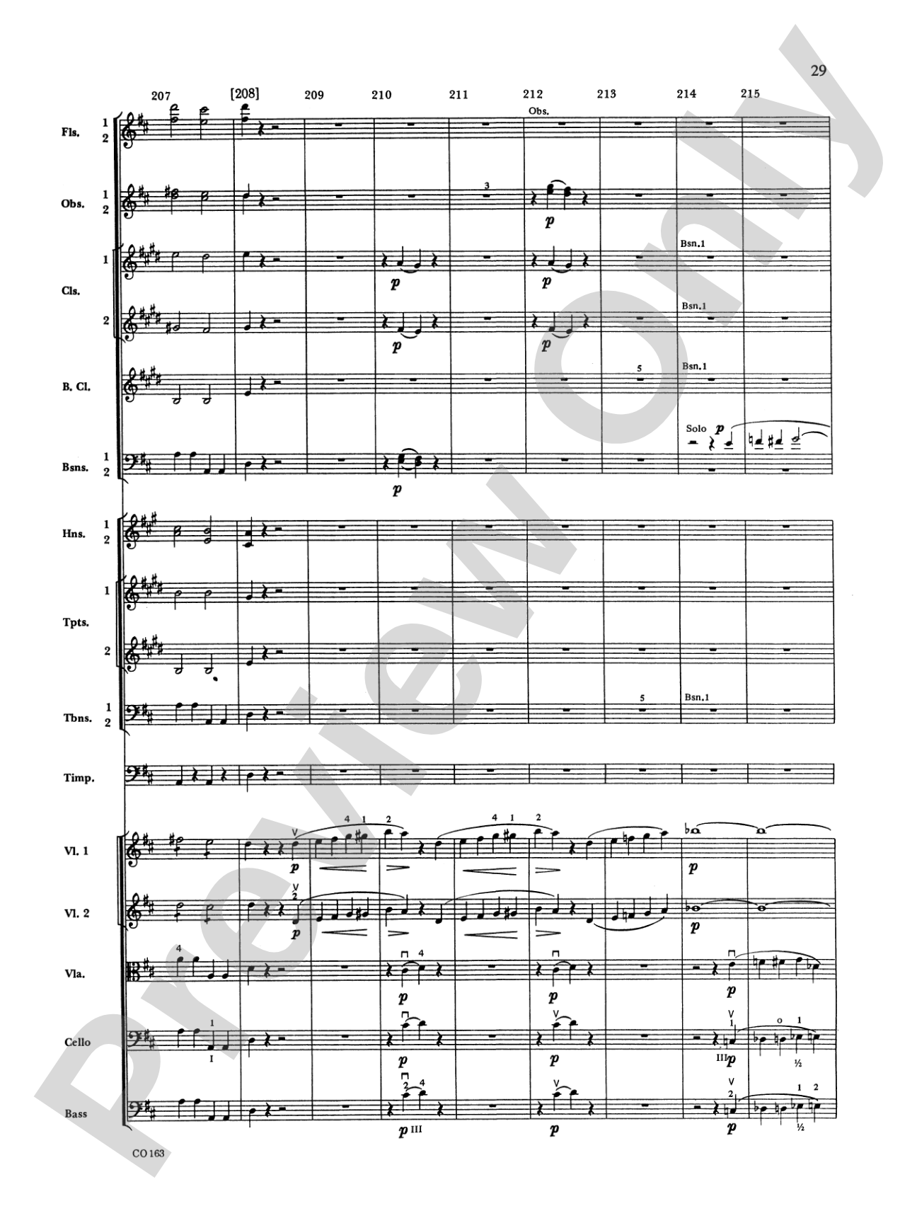 The Marriage of Figaro -- Overture: Full Orchestra Conductor Score & Parts