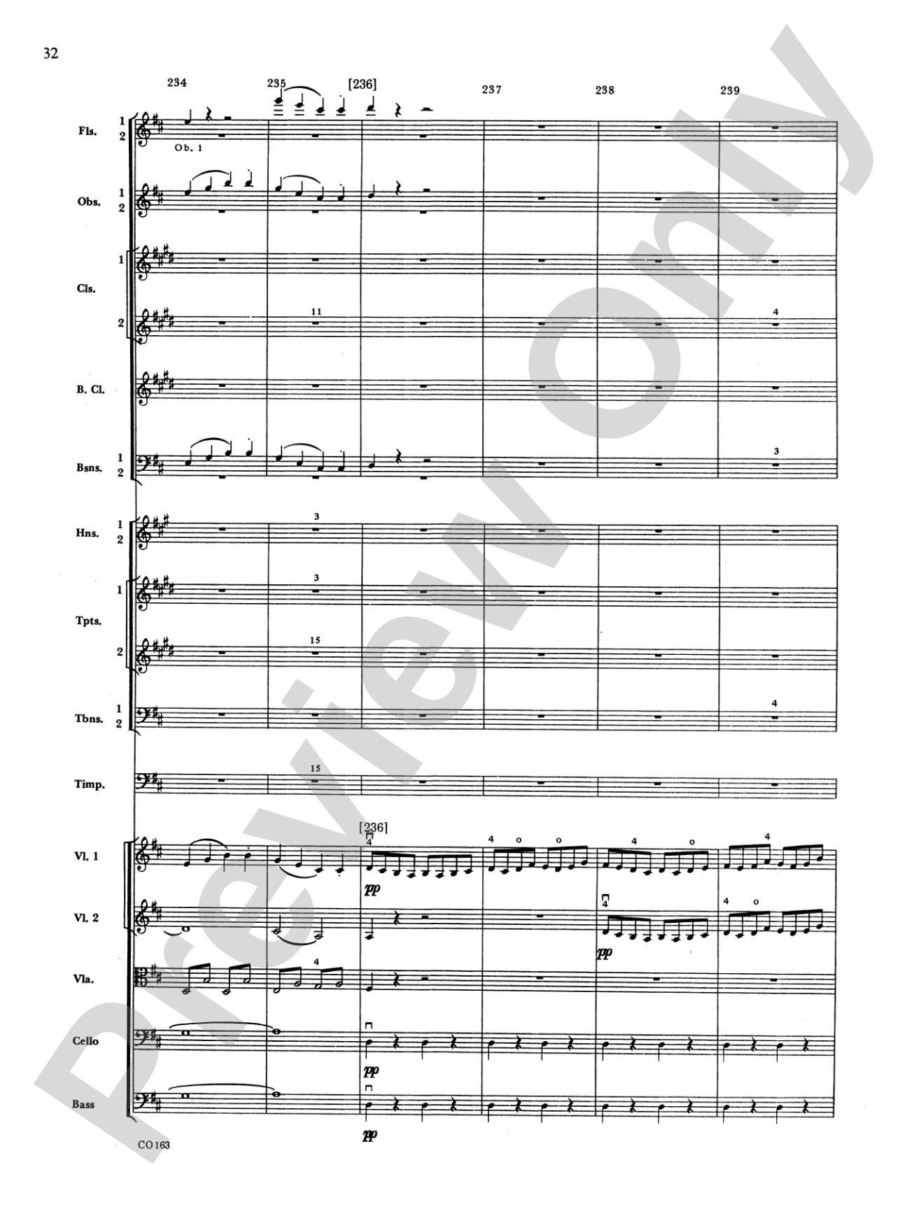 The Marriage of Figaro -- Overture: Full Orchestra Conductor Score & Parts