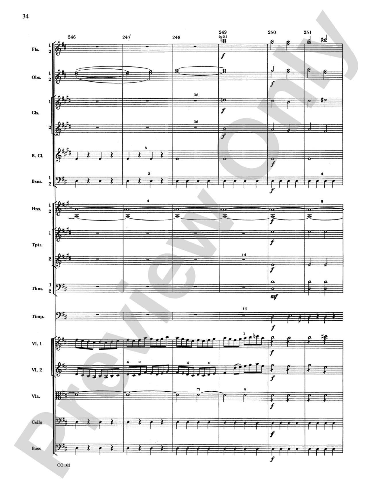The Marriage of Figaro -- Overture: Full Orchestra Conductor Score & Parts