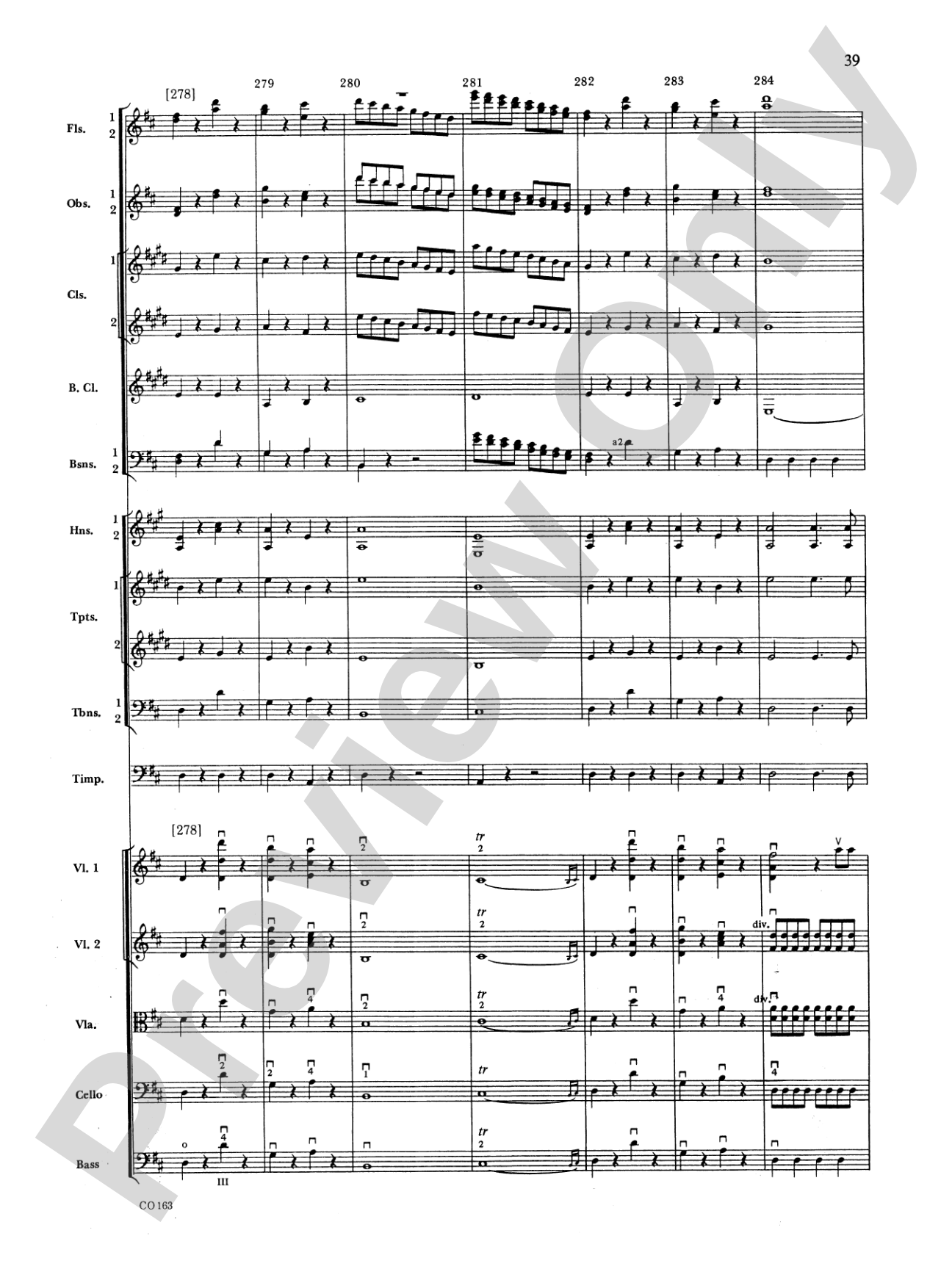 The Marriage of Figaro -- Overture: Full Orchestra Conductor Score & Parts