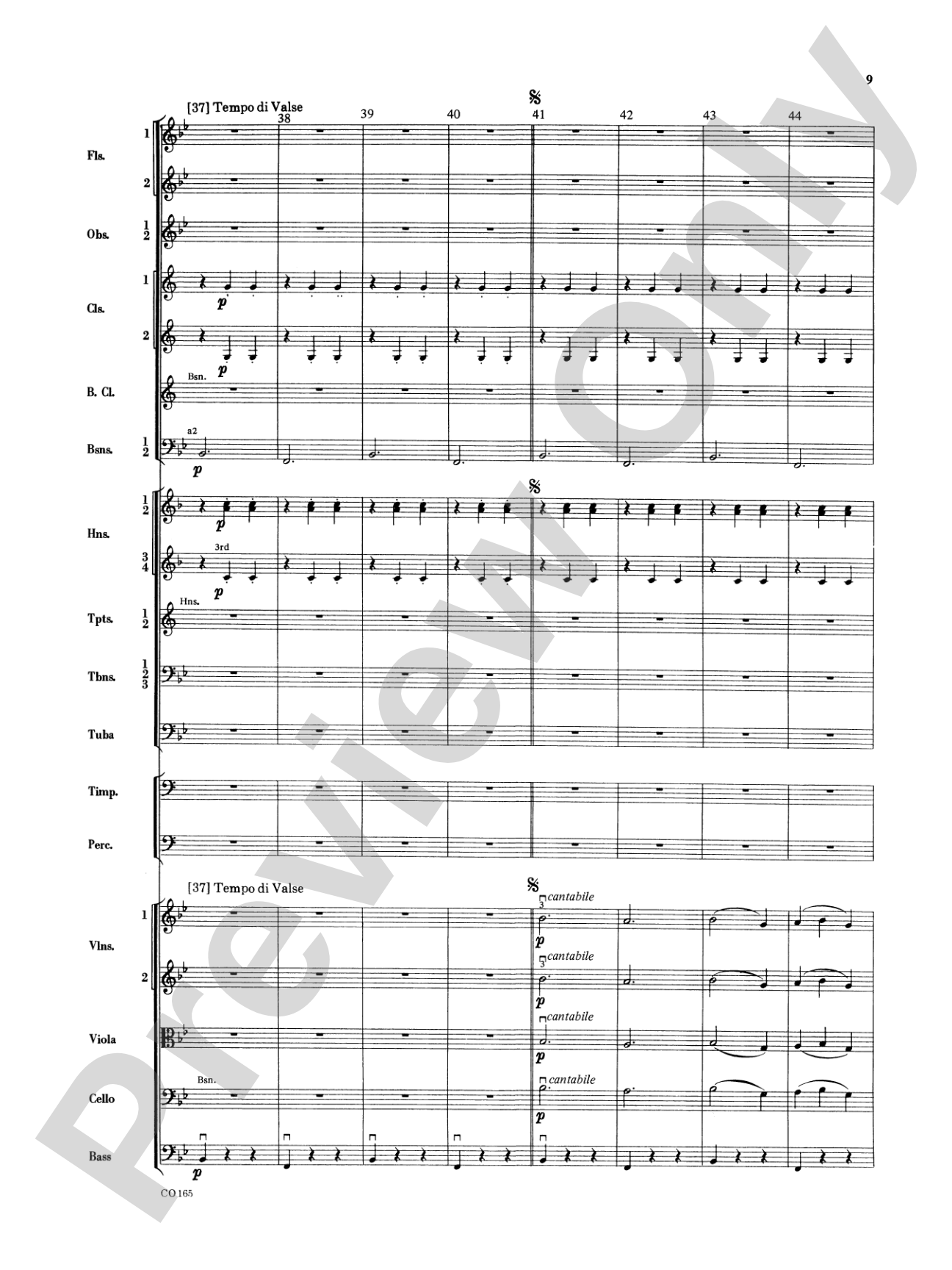 Sleeping Beauty (Waltz from the Ballet): Full Orchestra Conductor Score & Parts
