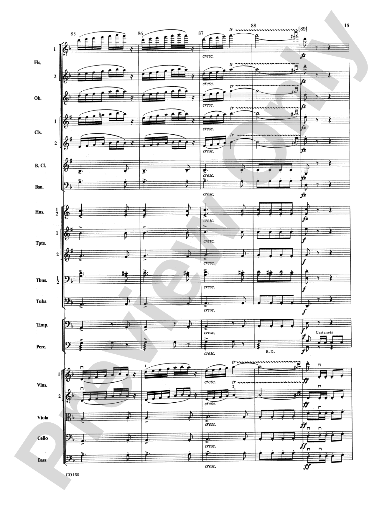 Bacchanale from Samson and Delilah: Full Orchestra Conductor Score & Parts