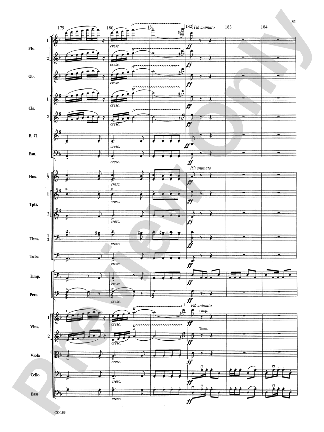 Bacchanale from Samson and Delilah: Full Orchestra Conductor Score & Parts
