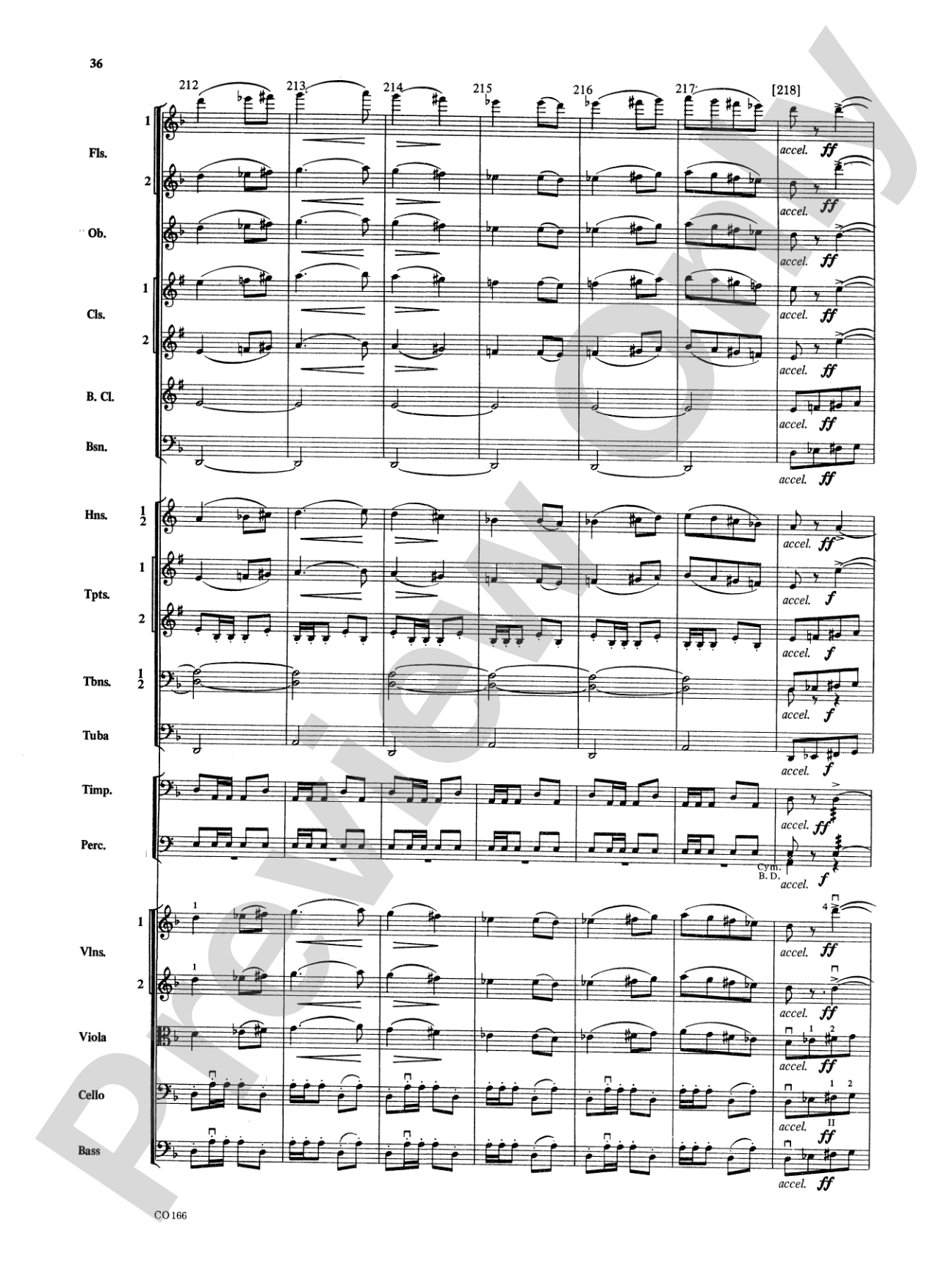Bacchanale from Samson and Delilah: Full Orchestra Conductor Score & Parts