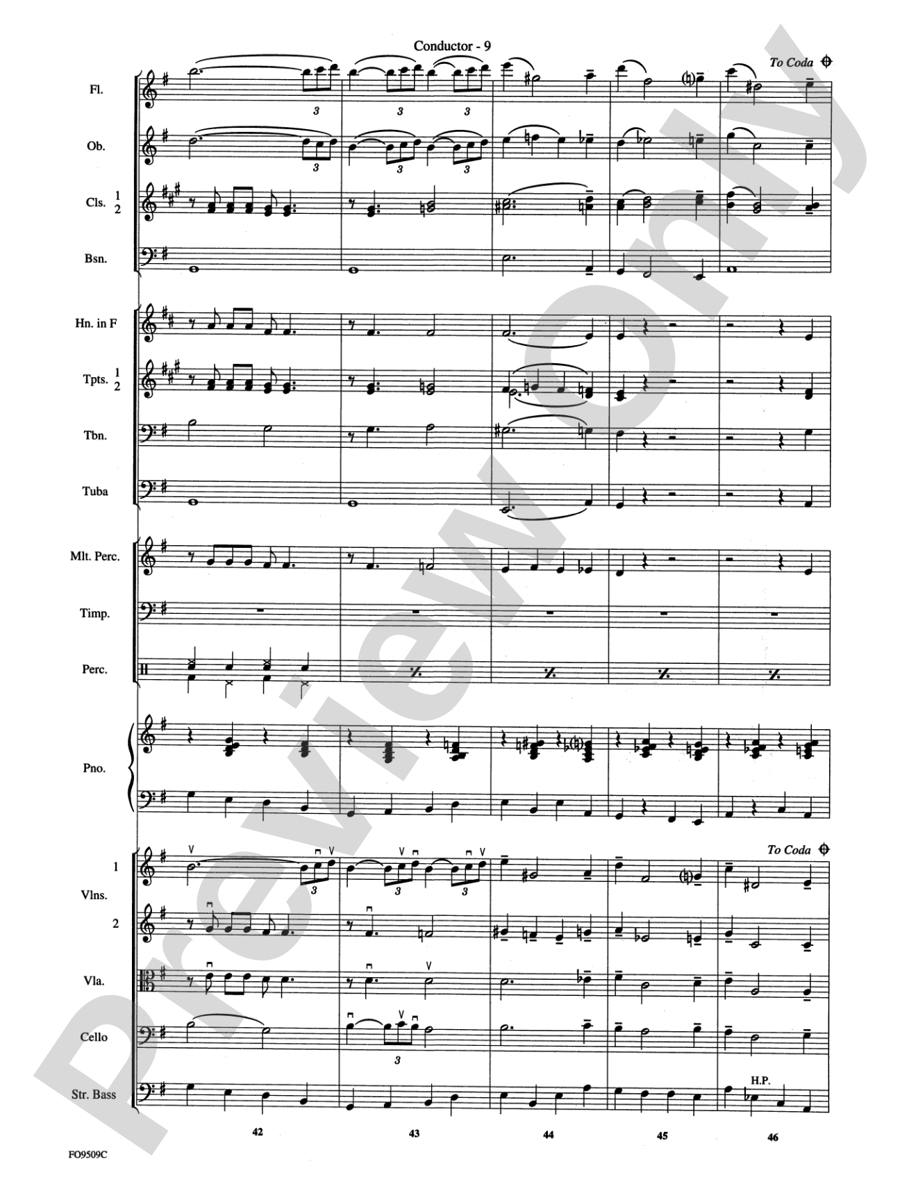 Moonlight Serenade: Full Orchestra Conductor Score & Parts