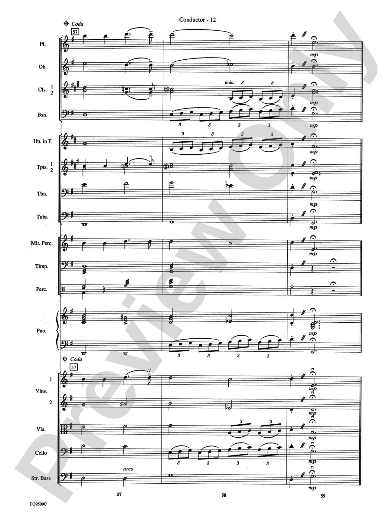 Moonlight Serenade: Full Orchestra Conductor Score & Parts