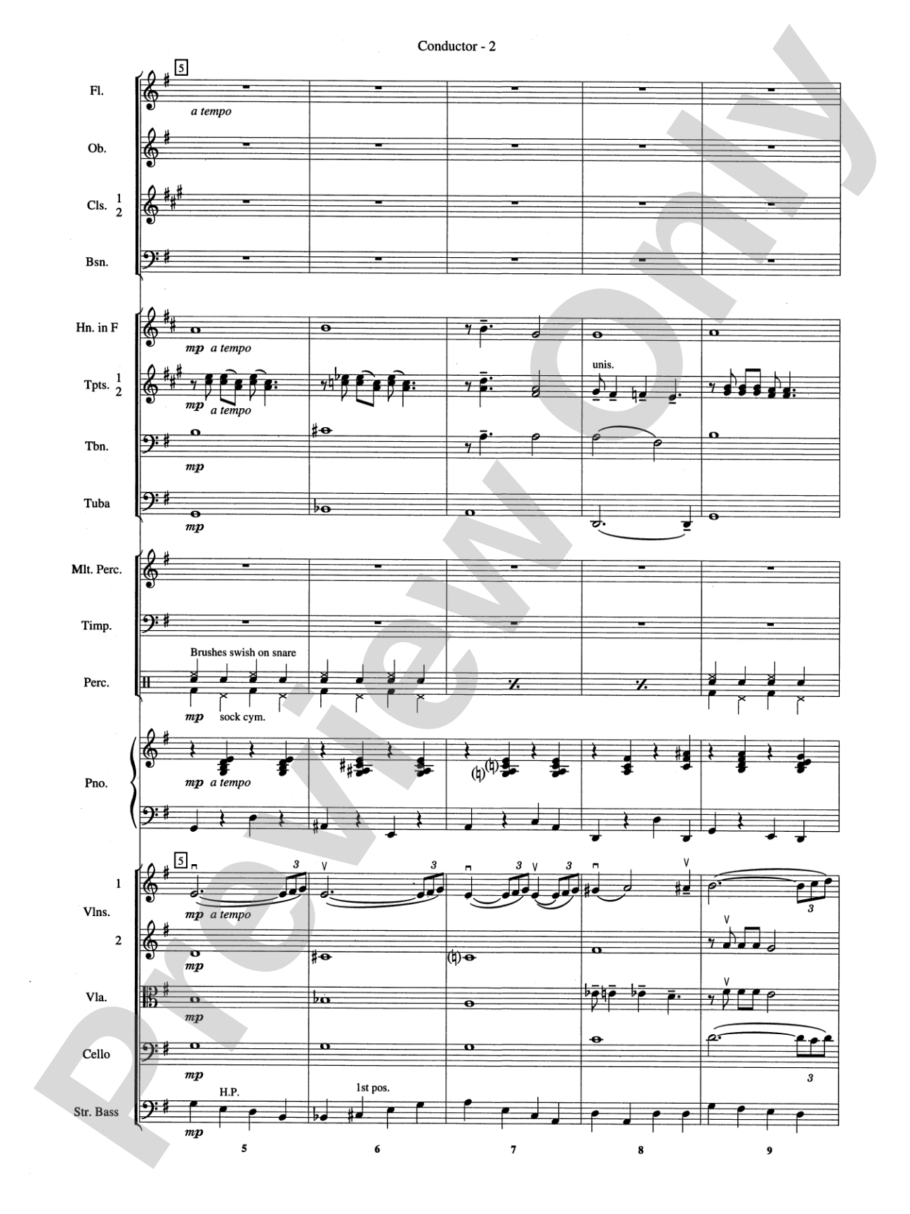 Moonlight Serenade: Full Orchestra Conductor Score & Parts
