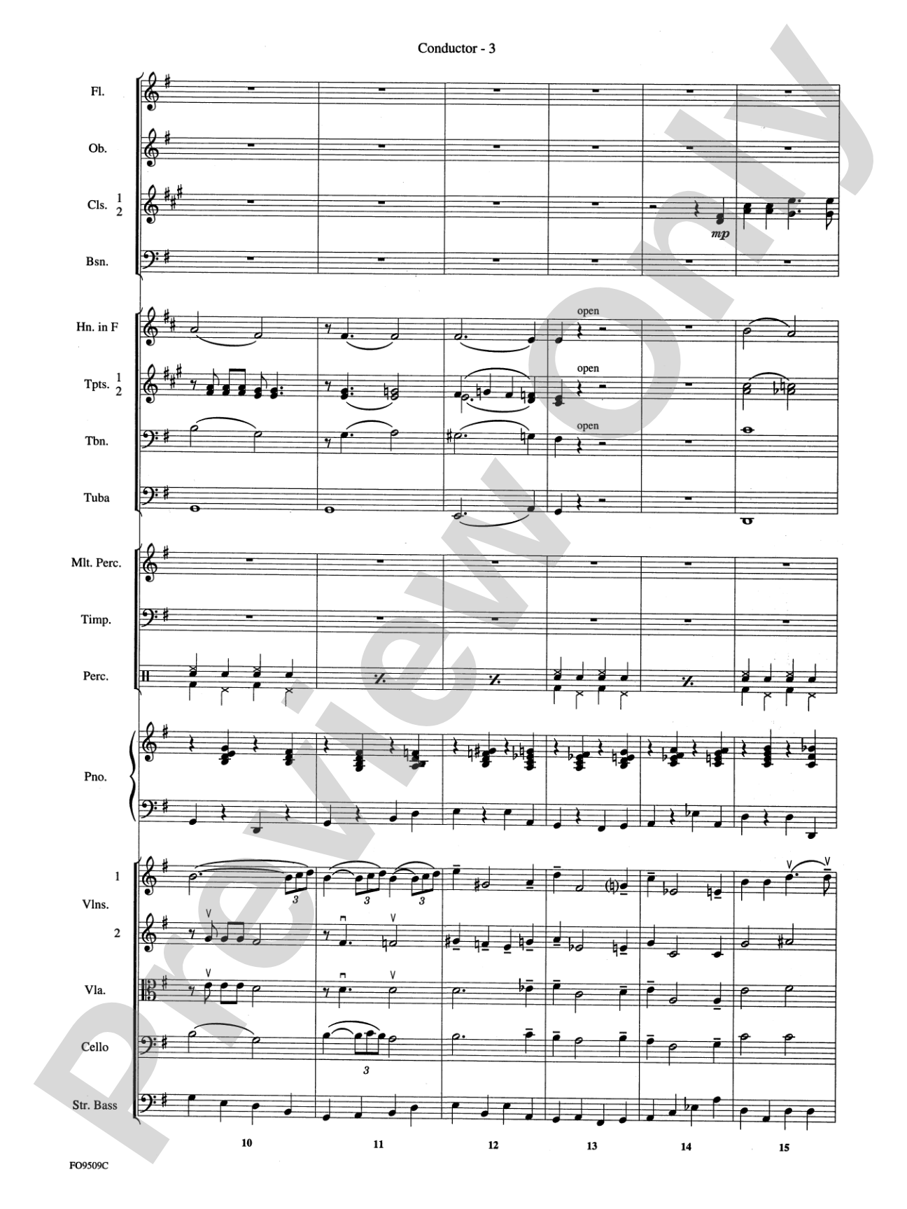 Moonlight Serenade: Full Orchestra Conductor Score & Parts