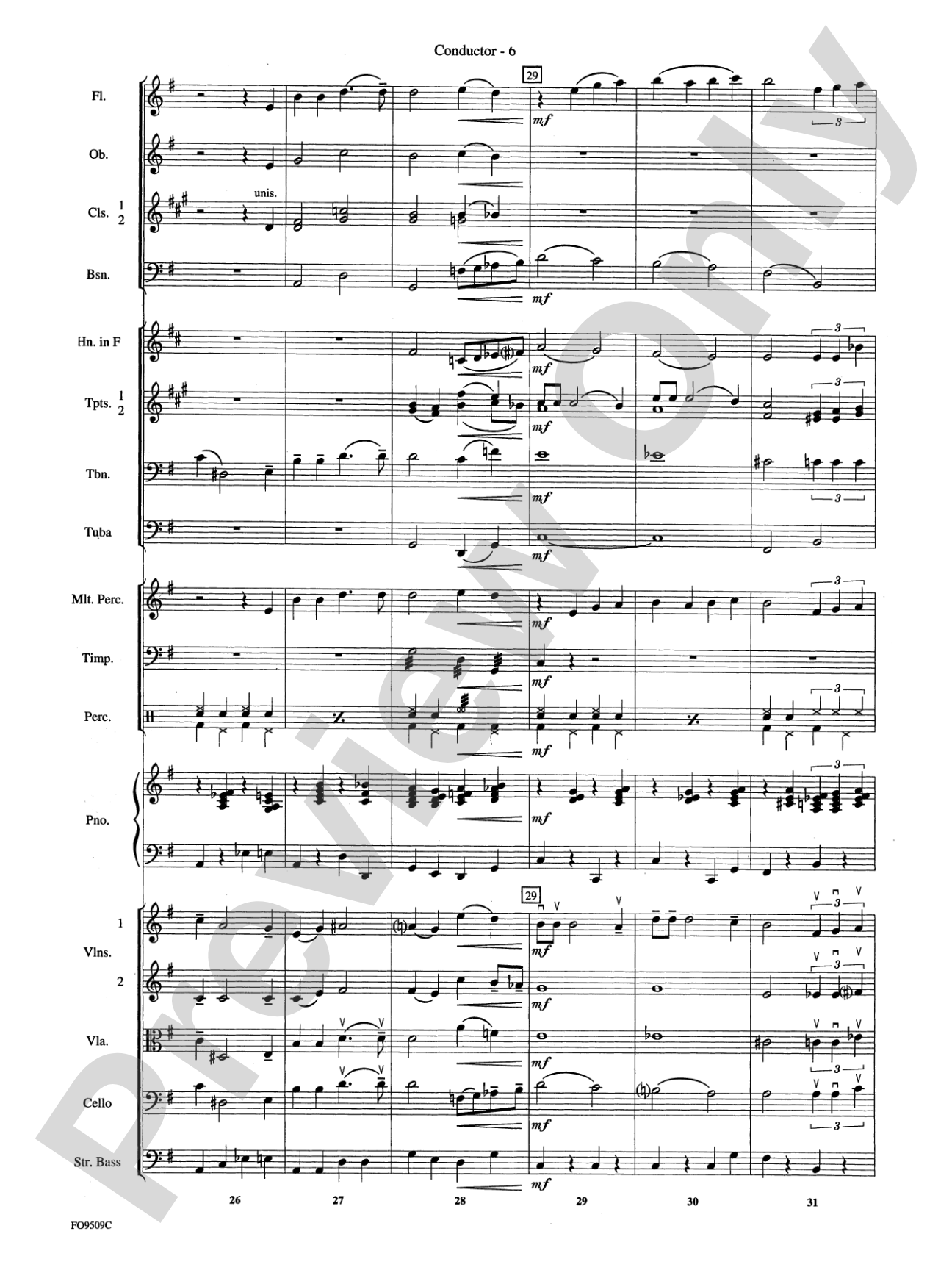 Moonlight Serenade: Full Orchestra Conductor Score & Parts
