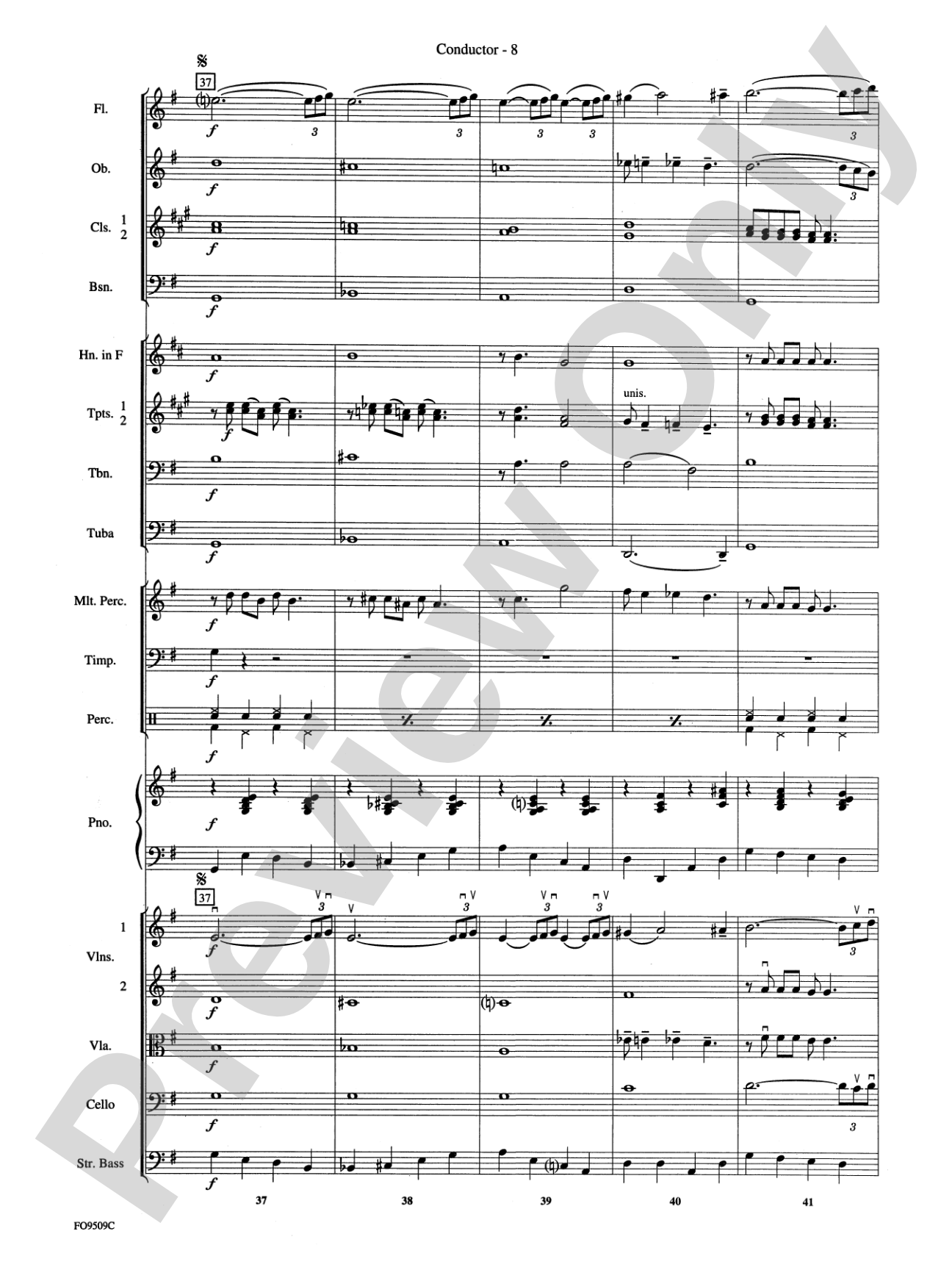 Moonlight Serenade: Full Orchestra Conductor Score & Parts