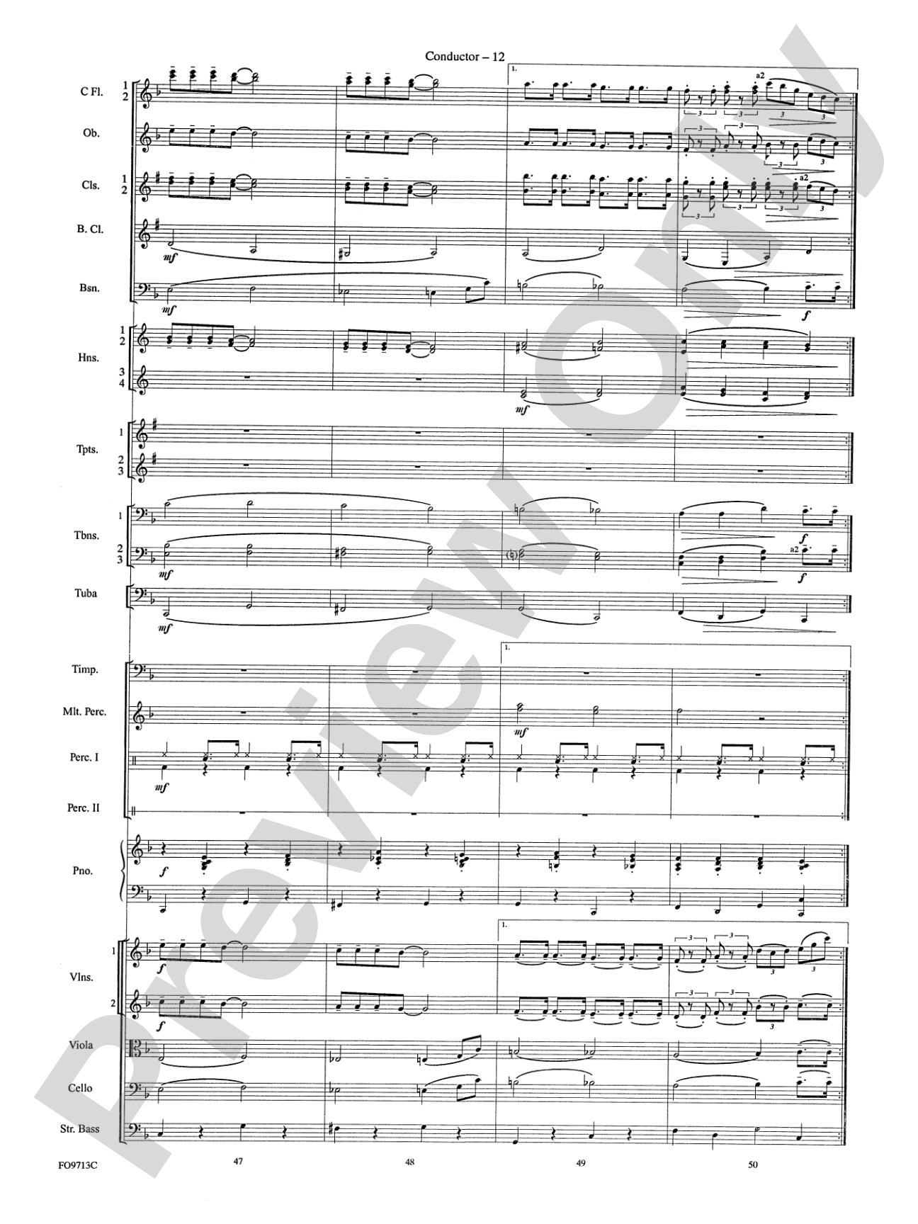 Winter Wonderland: Full Orchestra Conductor Score & Parts