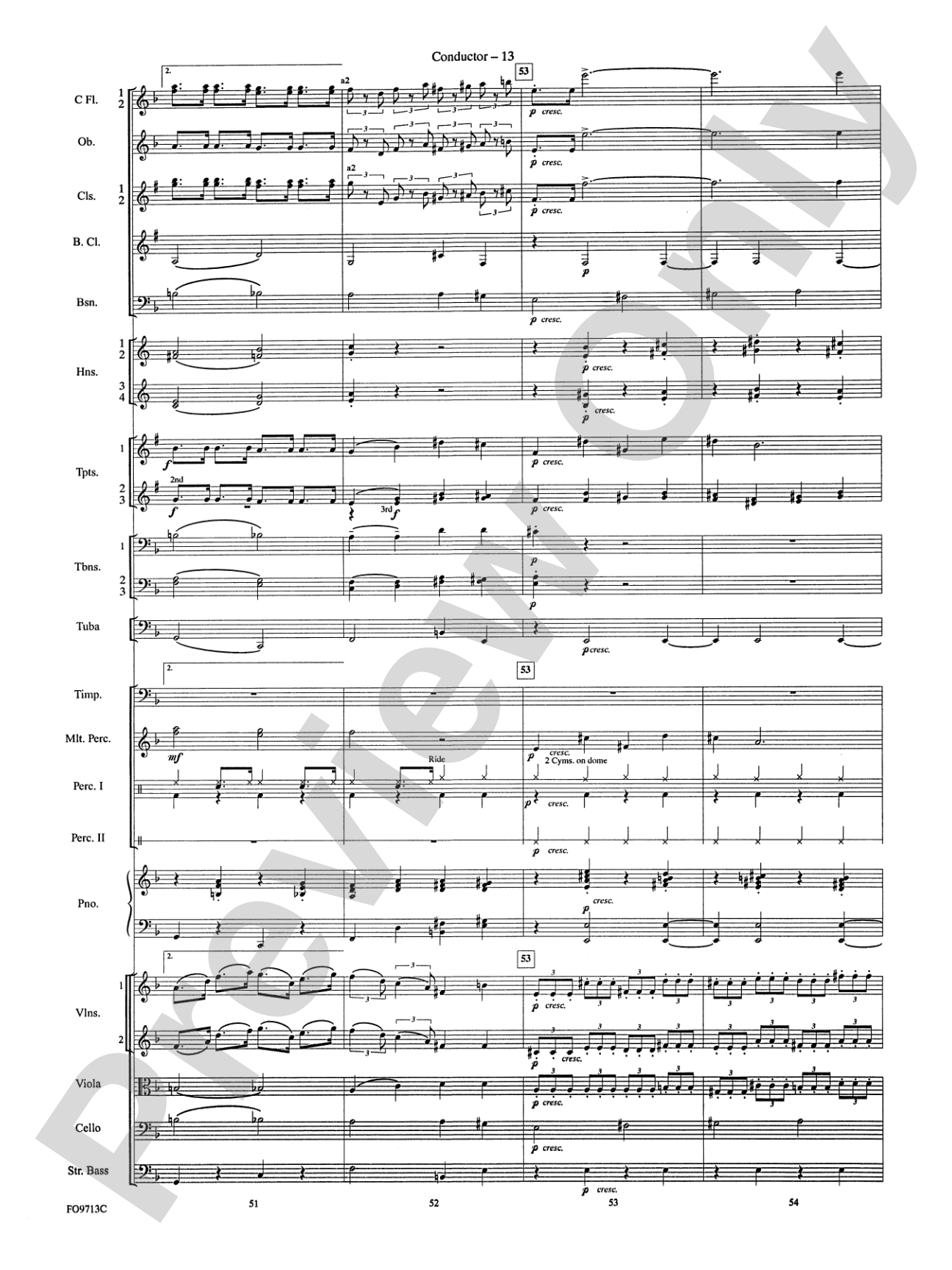 Winter Wonderland: Full Orchestra Conductor Score & Parts