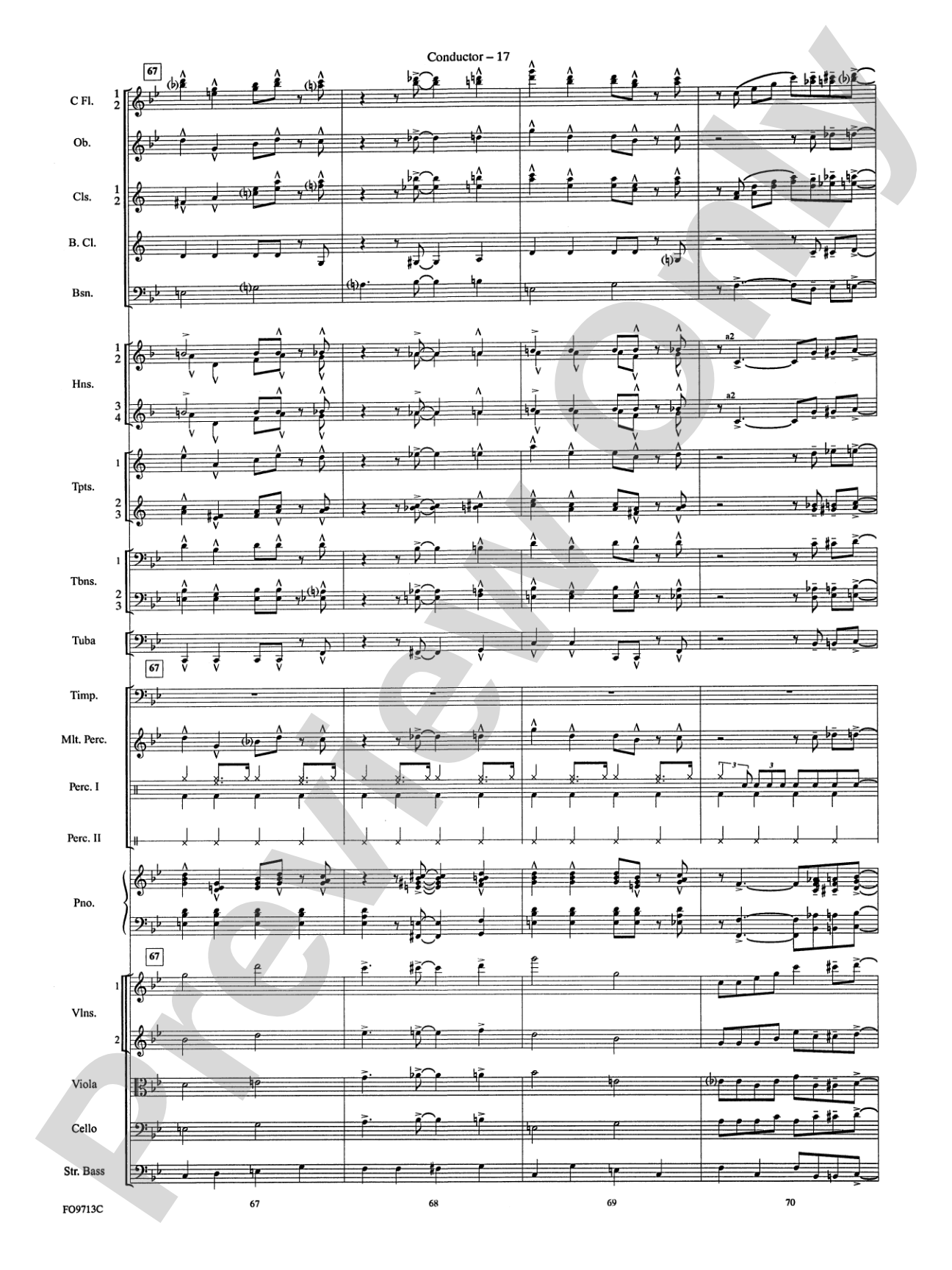 Winter Wonderland: Full Orchestra Conductor Score & Parts