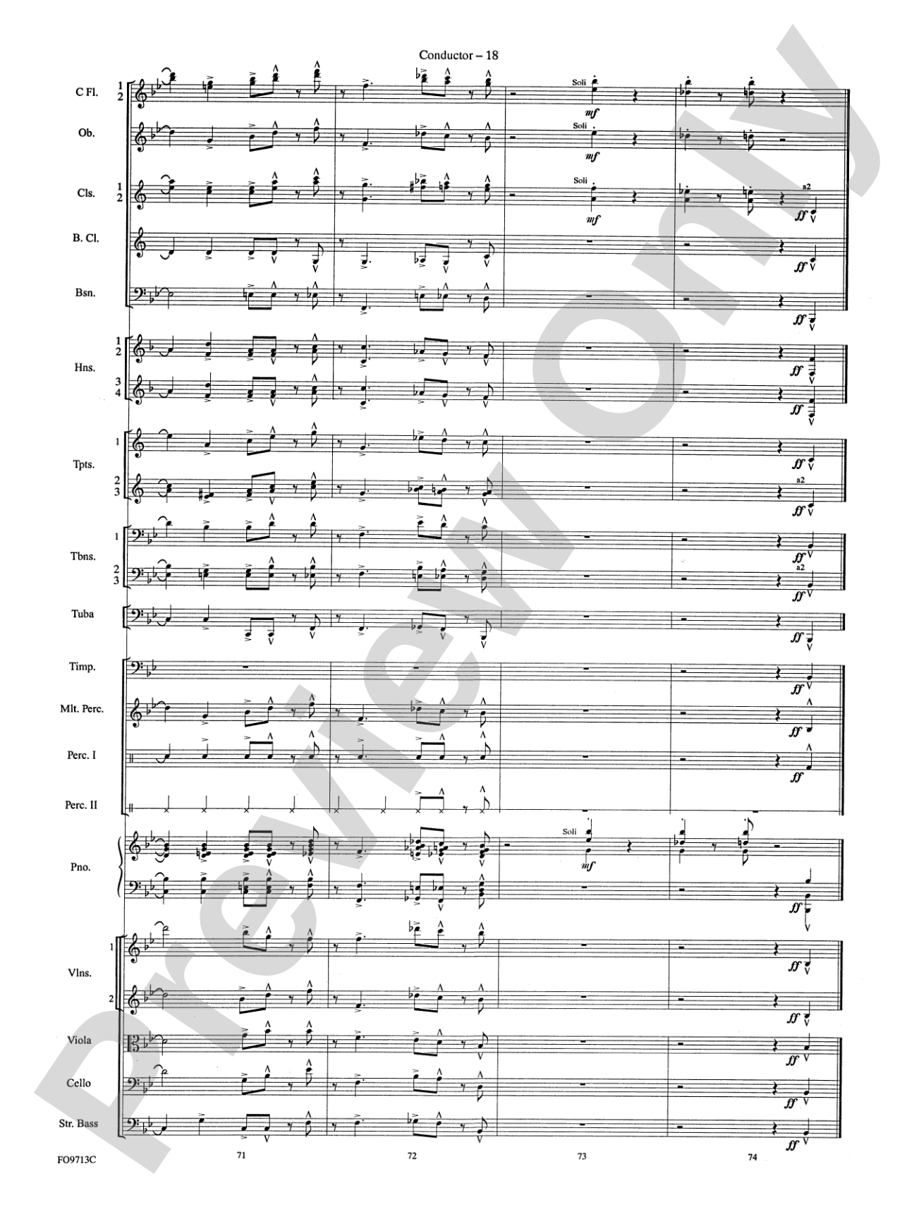 Winter Wonderland: Full Orchestra Conductor Score & Parts
