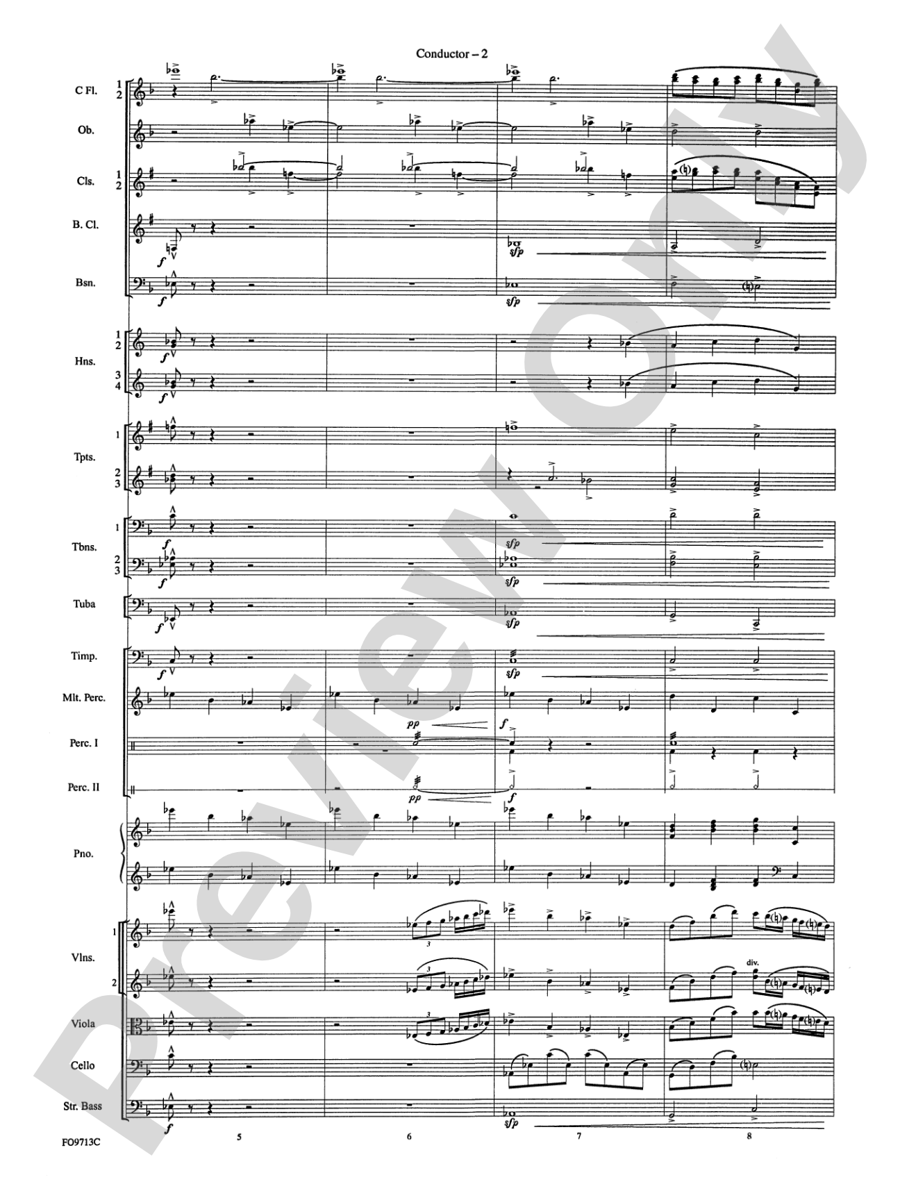 Winter Wonderland: Full Orchestra Conductor Score & Parts