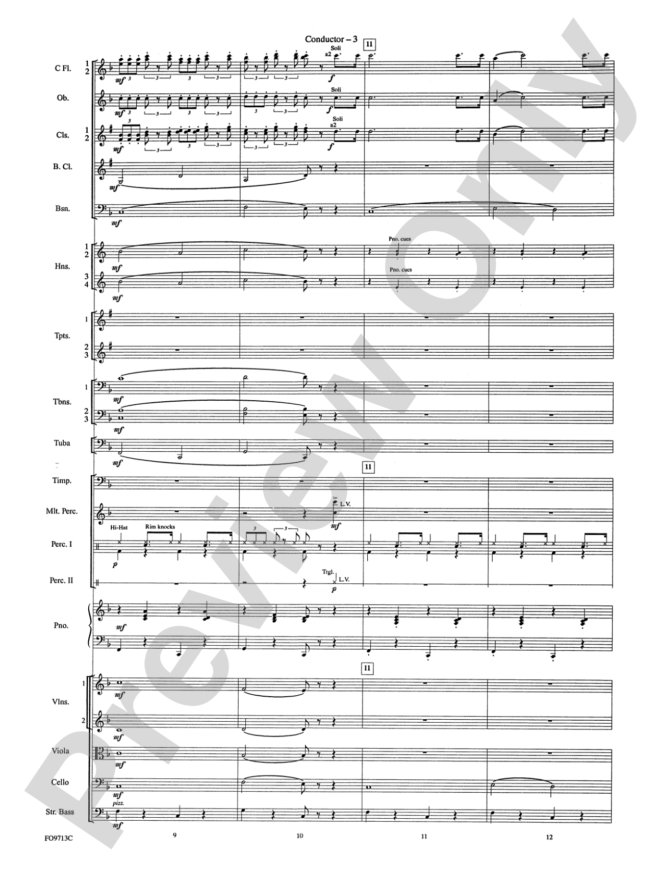 Winter Wonderland: Full Orchestra Conductor Score & Parts