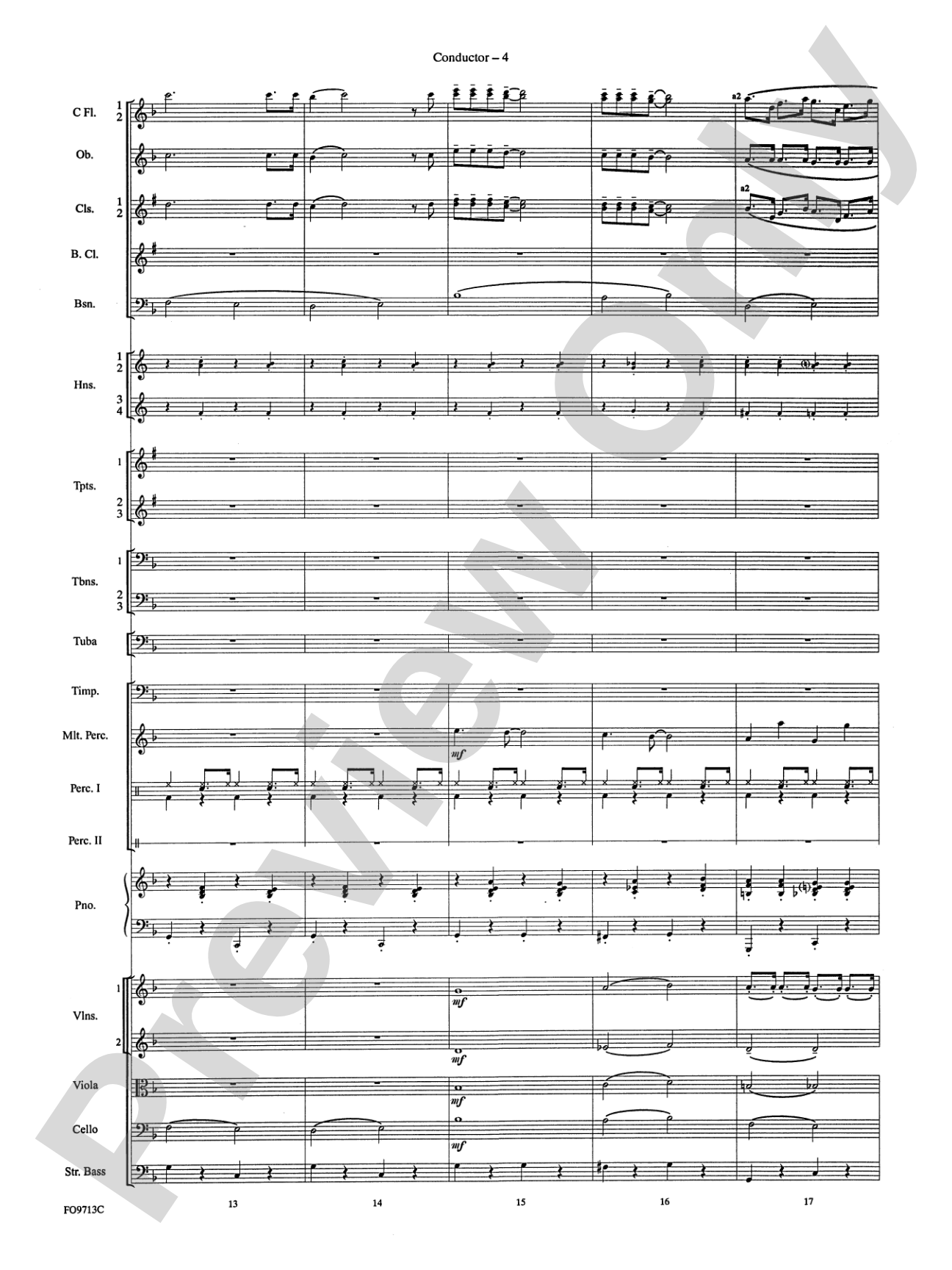 Winter Wonderland: Full Orchestra Conductor Score & Parts
