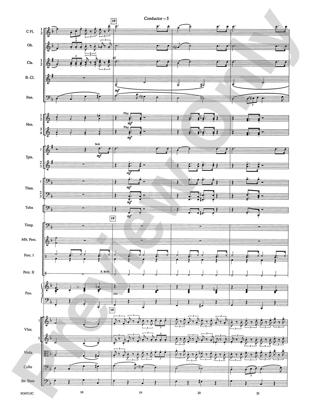 Winter Wonderland: Full Orchestra Conductor Score & Parts