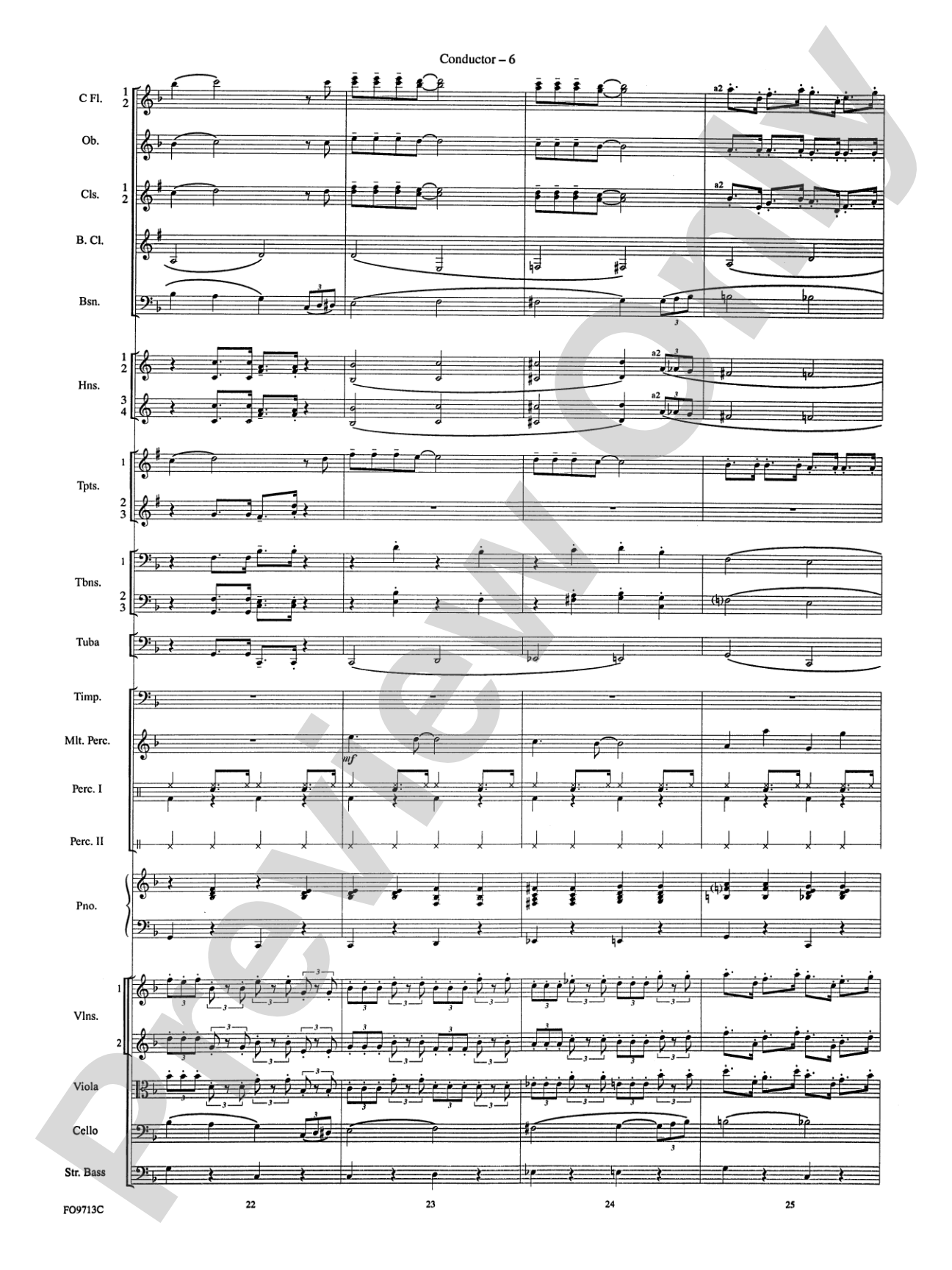 Winter Wonderland: Full Orchestra Conductor Score & Parts