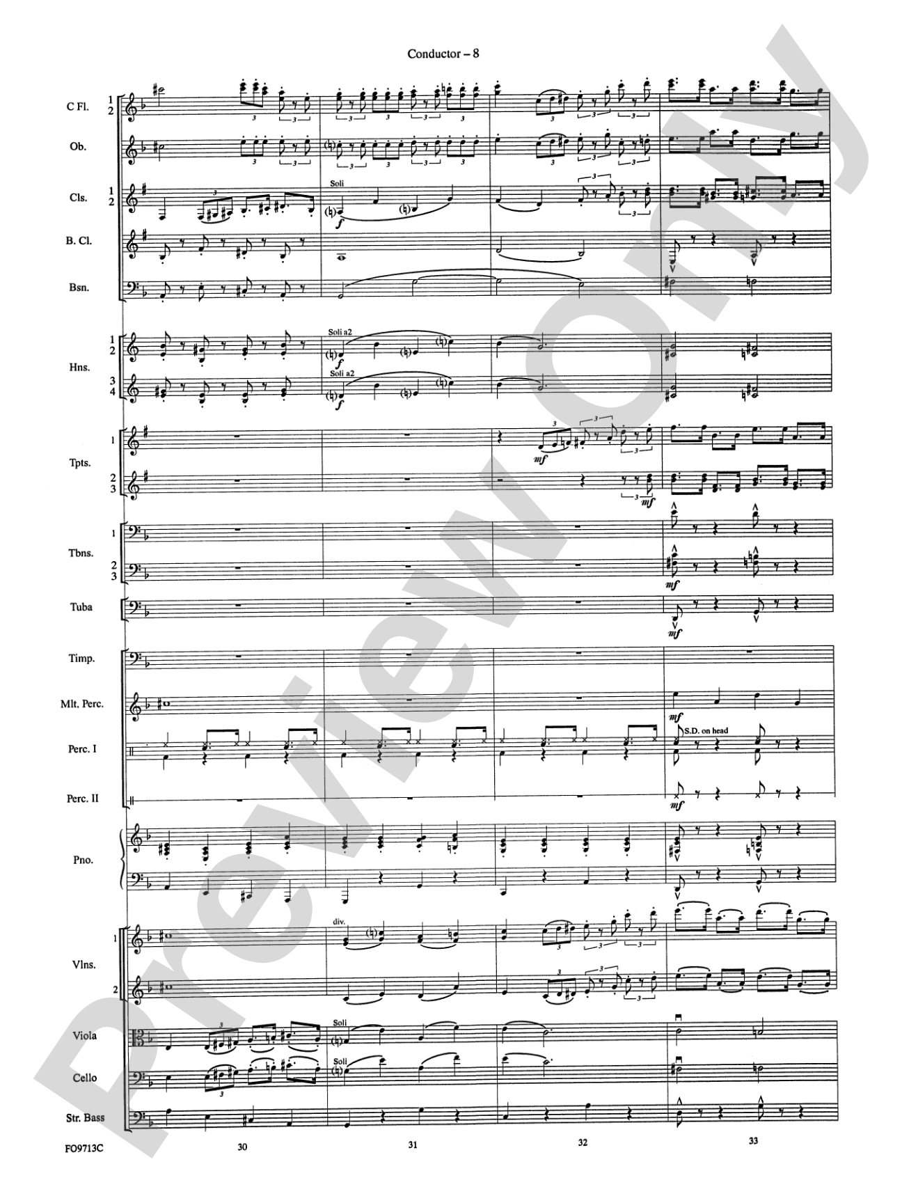 Winter Wonderland: Full Orchestra Conductor Score & Parts