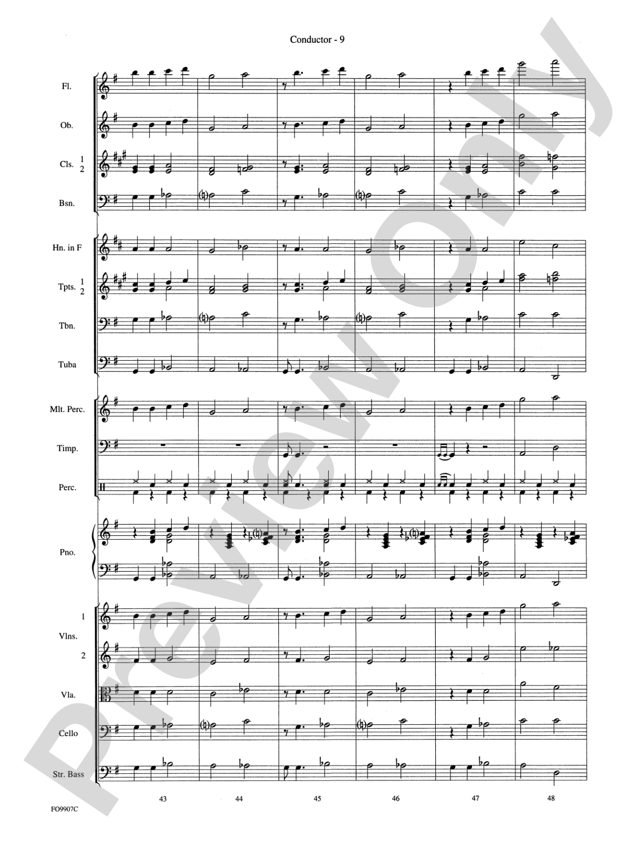 (Meet) The Flintstones: Full Orchestra Conductor Score & Parts