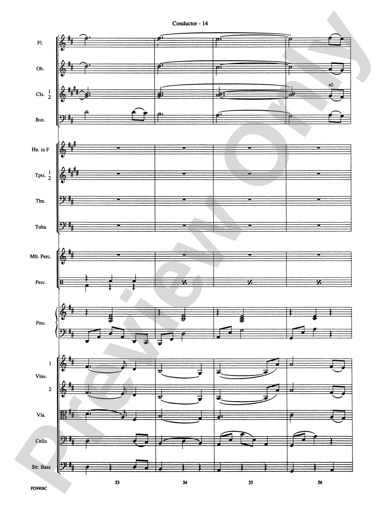 Ashokan Farewell: Full Orchestra Conductor Score & Parts