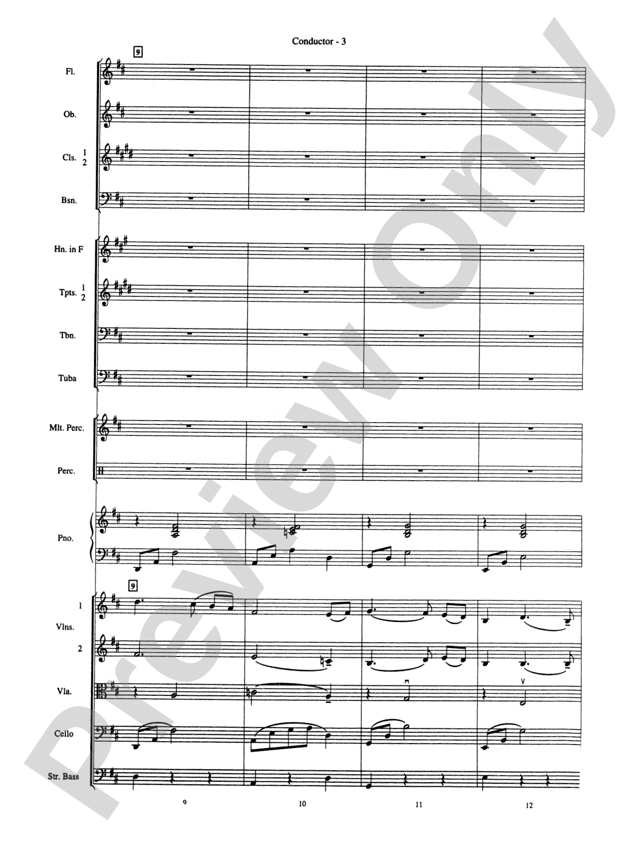 Ashokan Farewell: Full Orchestra Conductor Score & Parts