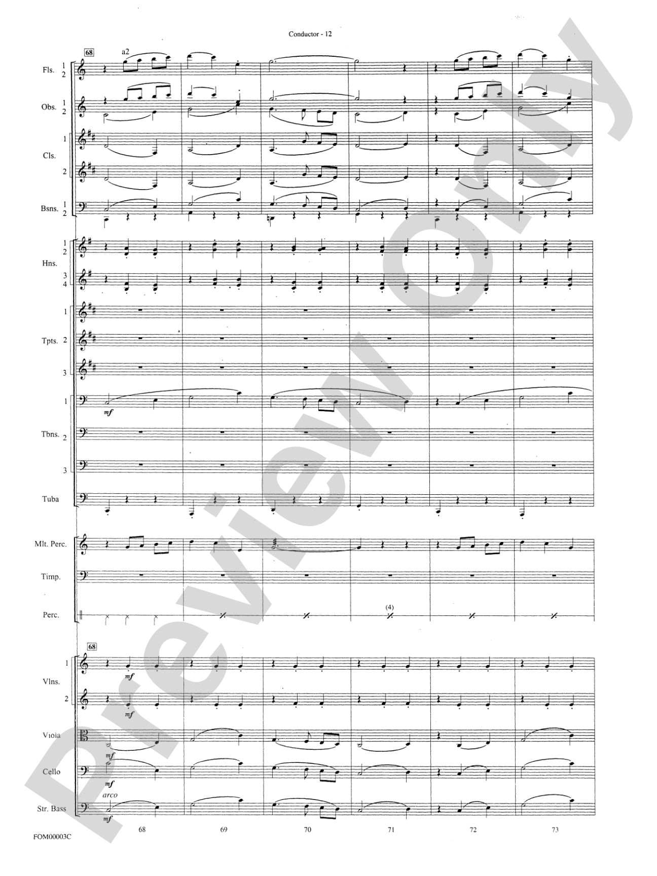Have Yourself a Merry Little Christmas: Full Orchestra Conductor Score & Parts