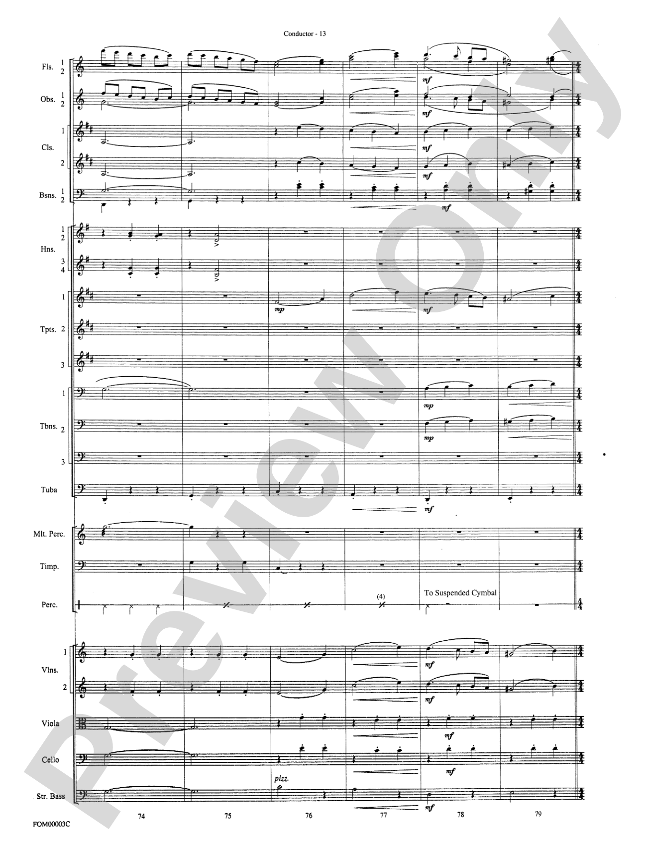 Have Yourself a Merry Little Christmas: Full Orchestra Conductor Score & Parts