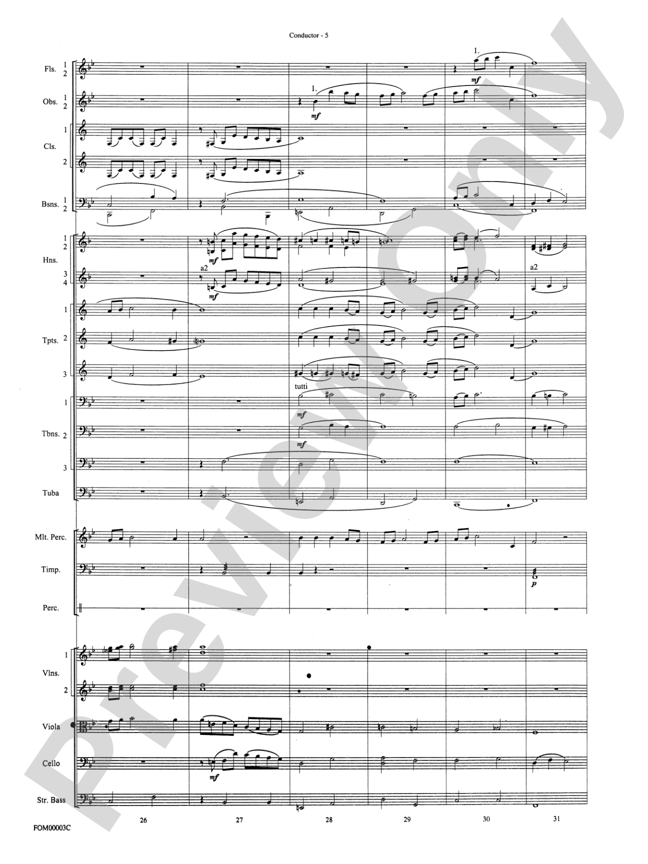 Have Yourself a Merry Little Christmas: Full Orchestra Conductor Score & Parts