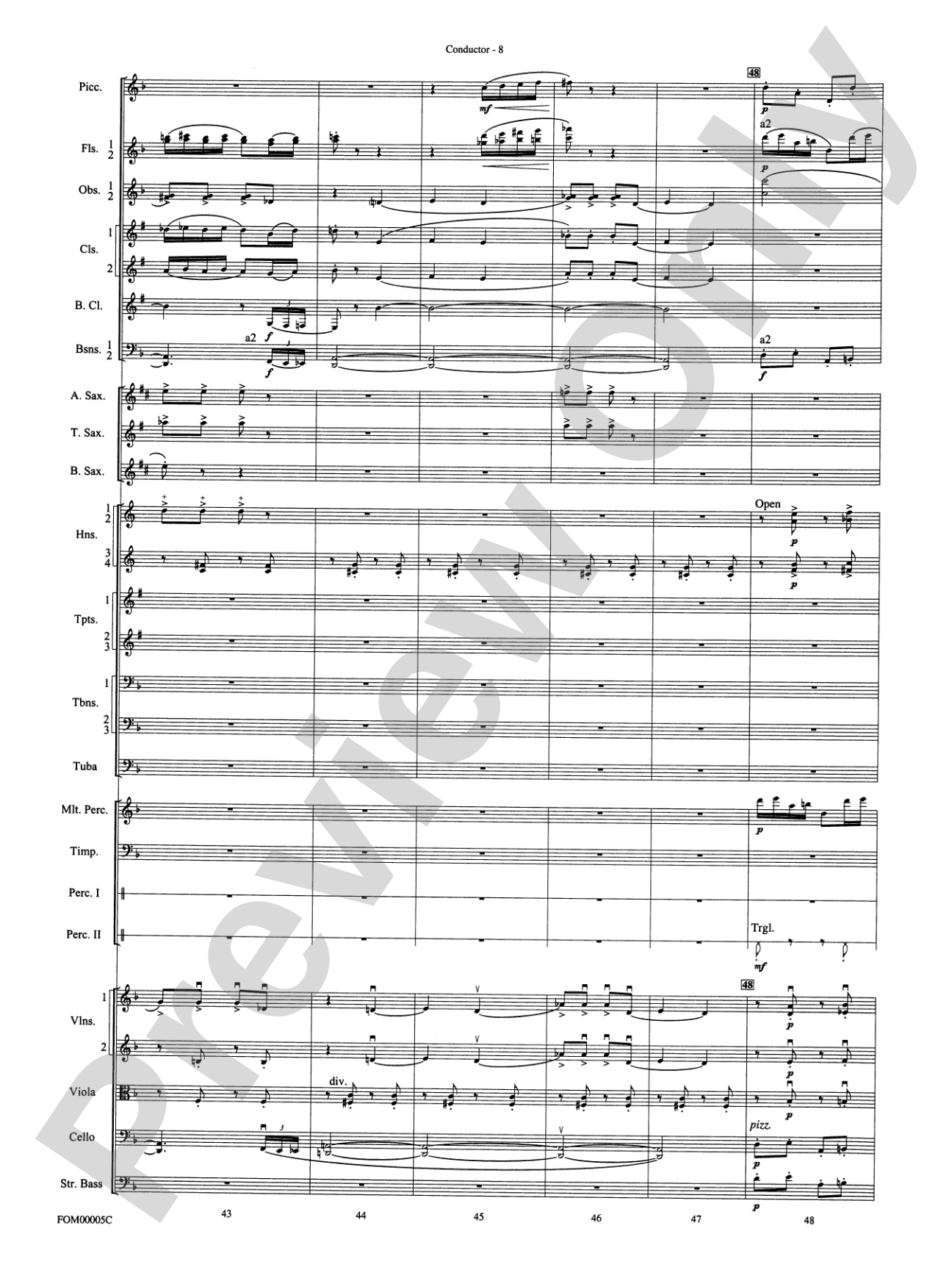 An American in Paris Suite: Full Orchestra Conductor Score & Parts
