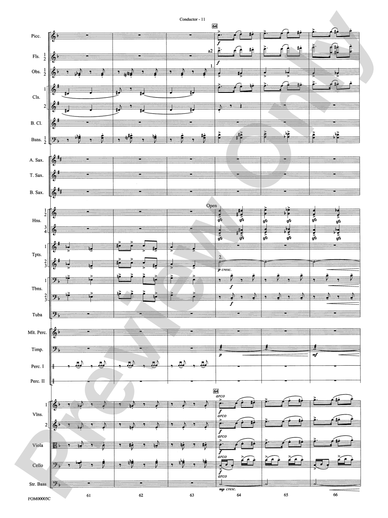 An American in Paris Suite: Full Orchestra Conductor Score & Parts