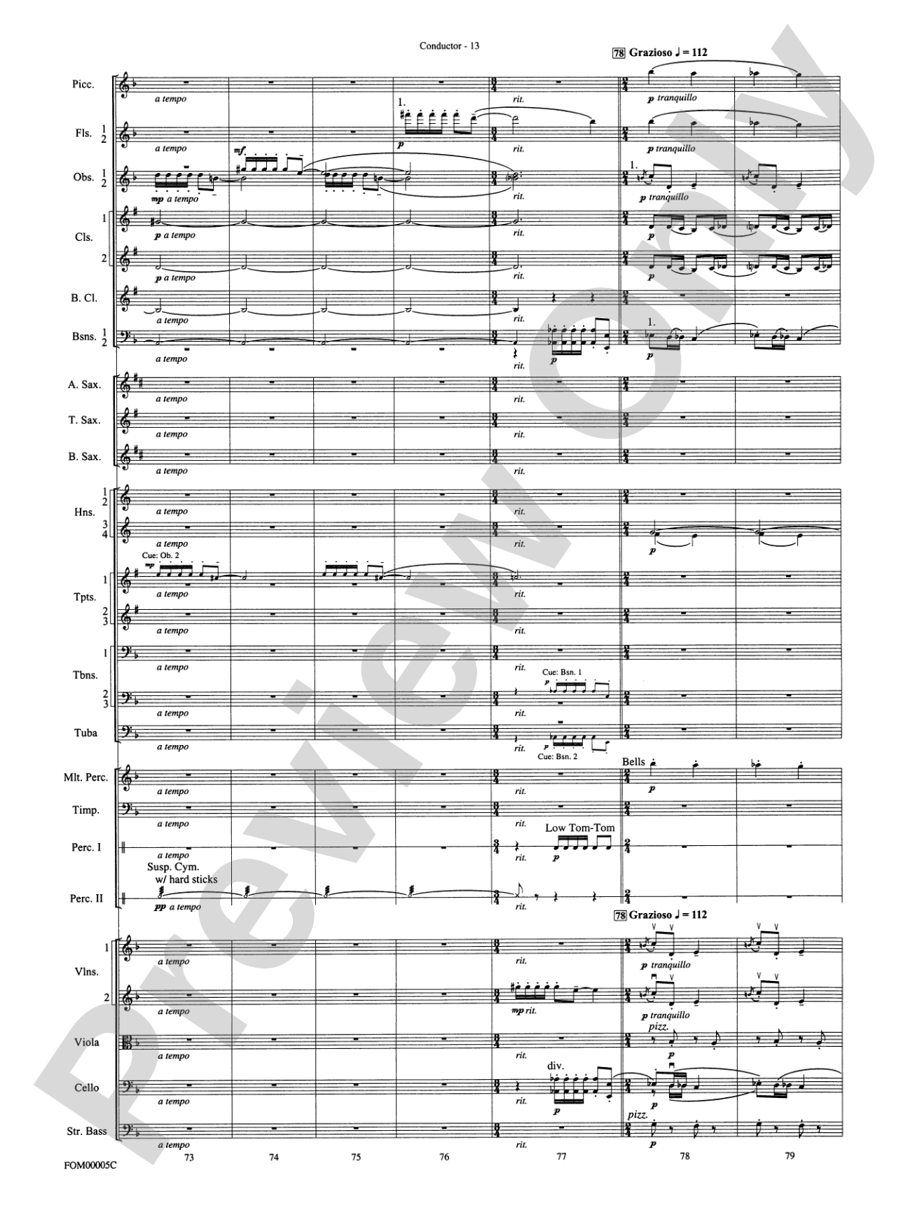 An American in Paris Suite: Full Orchestra Conductor Score & Parts