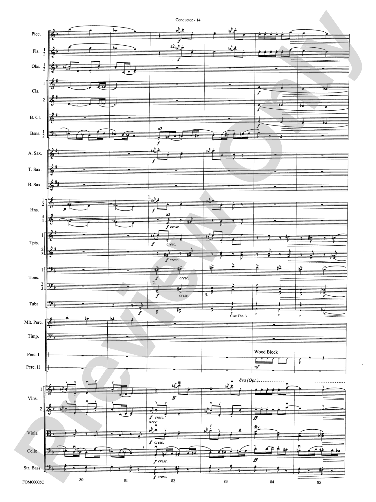 An American in Paris Suite: Full Orchestra Conductor Score & Parts
