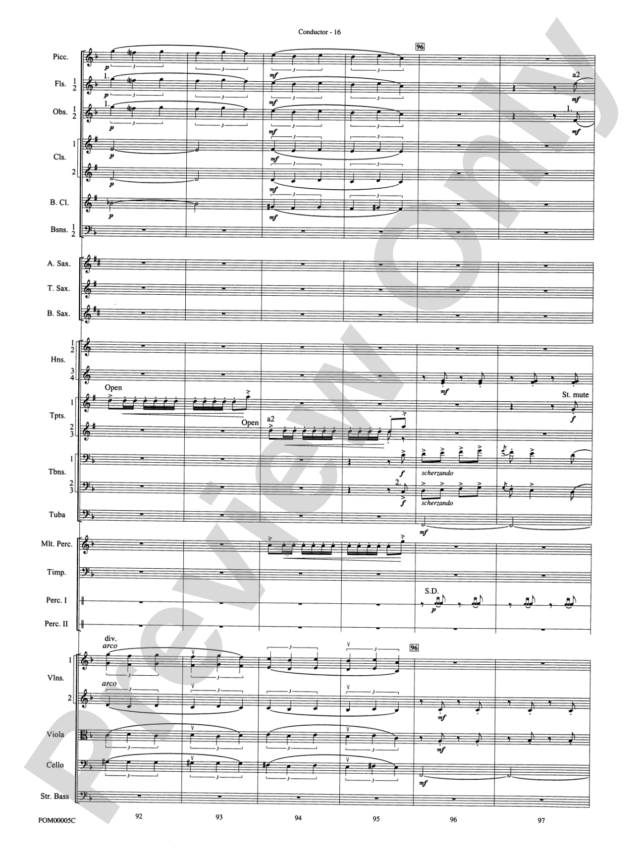 An American in Paris Suite: Full Orchestra Conductor Score & Parts