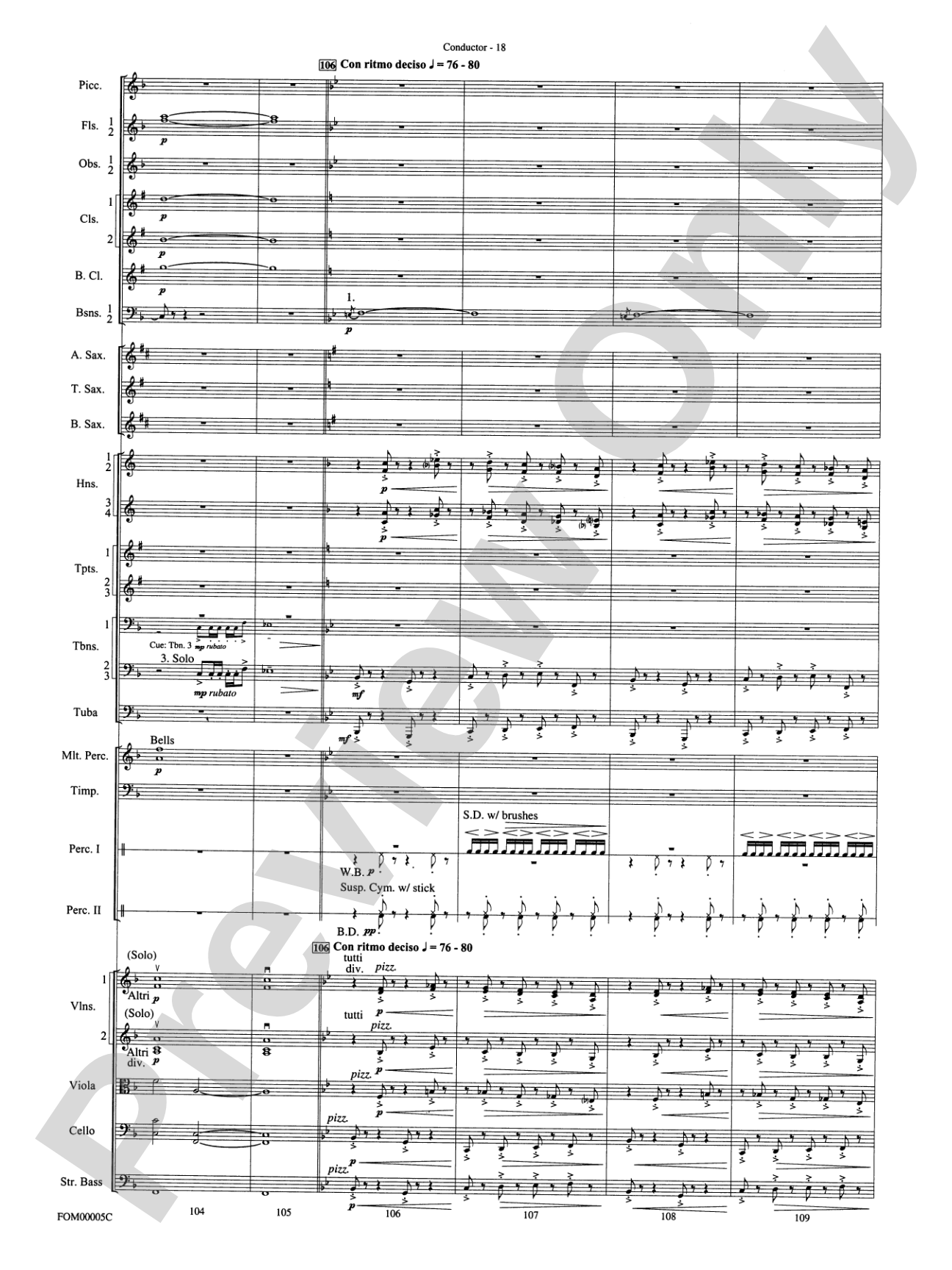An American in Paris Suite: Full Orchestra Conductor Score & Parts