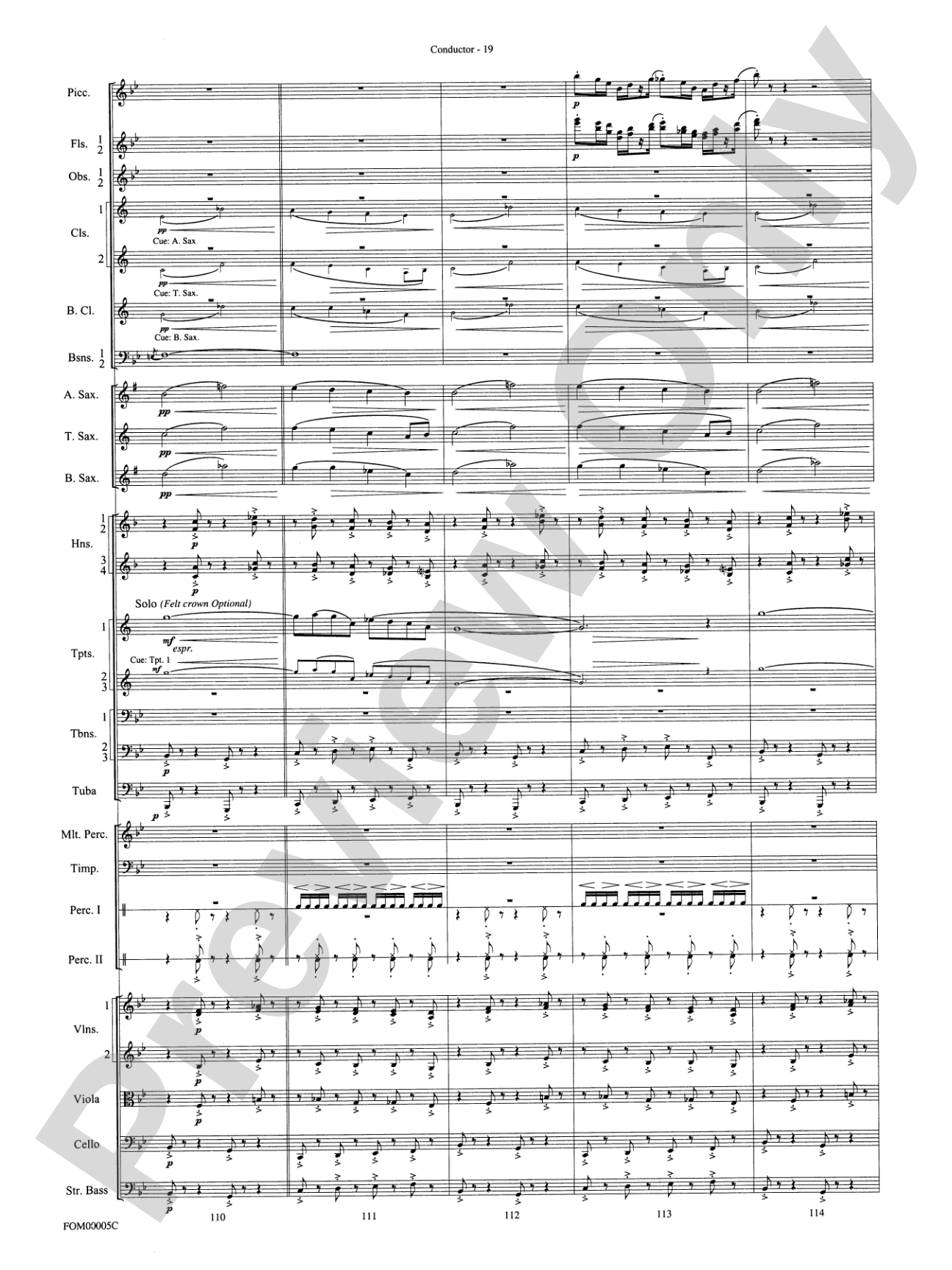 An American in Paris Suite: Full Orchestra Conductor Score & Parts
