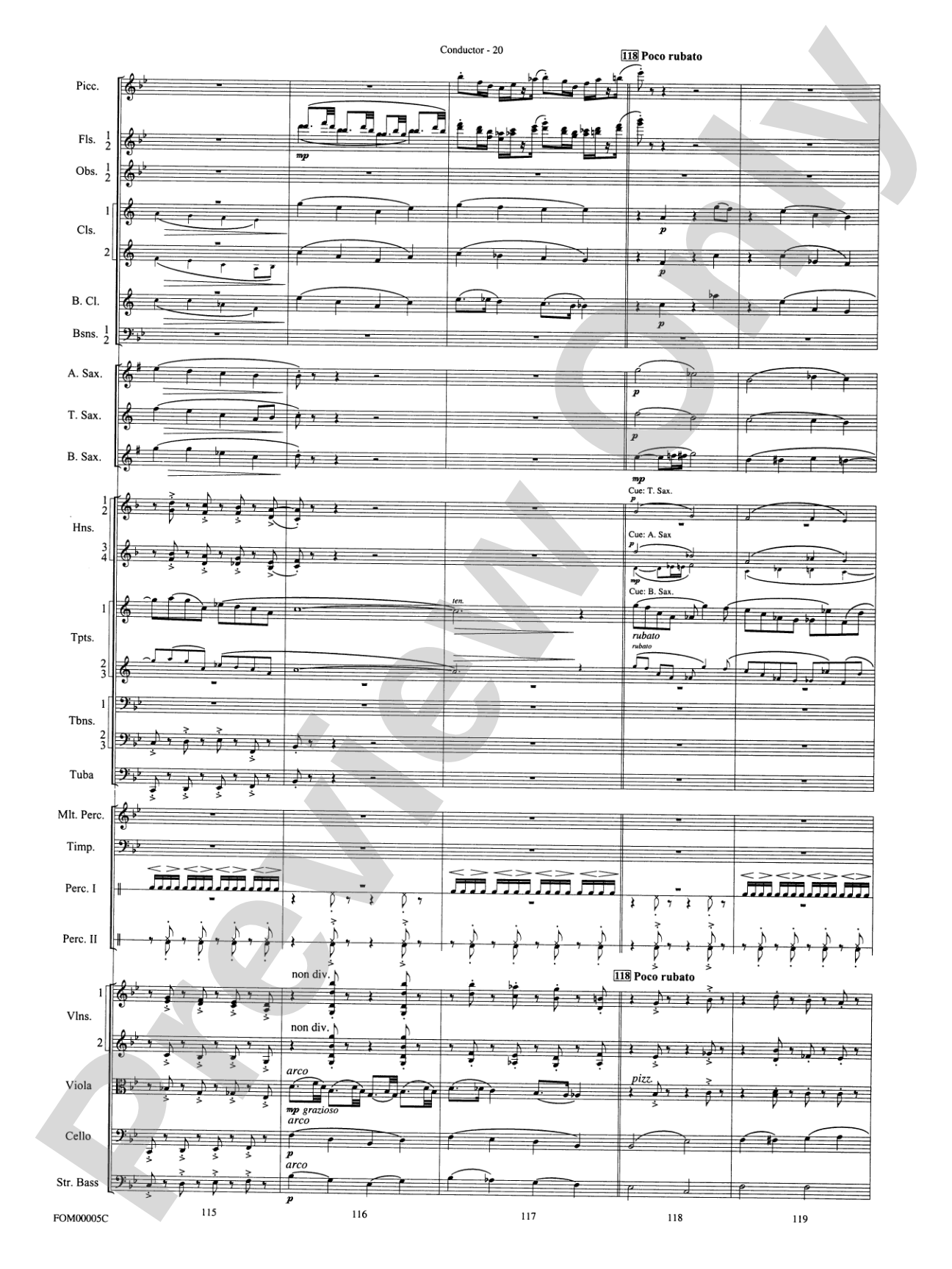 An American in Paris Suite: Full Orchestra Conductor Score & Parts