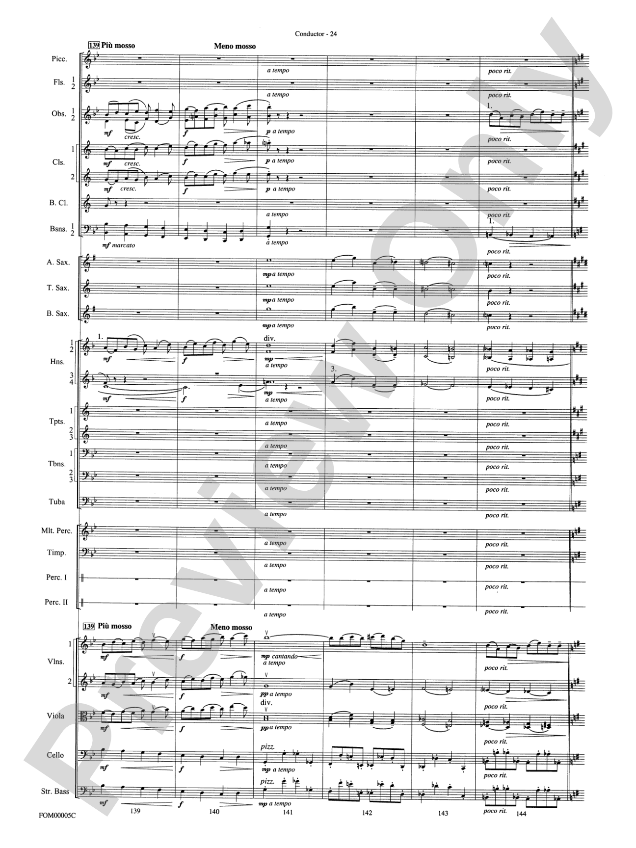 An American in Paris Suite: Full Orchestra Conductor Score & Parts