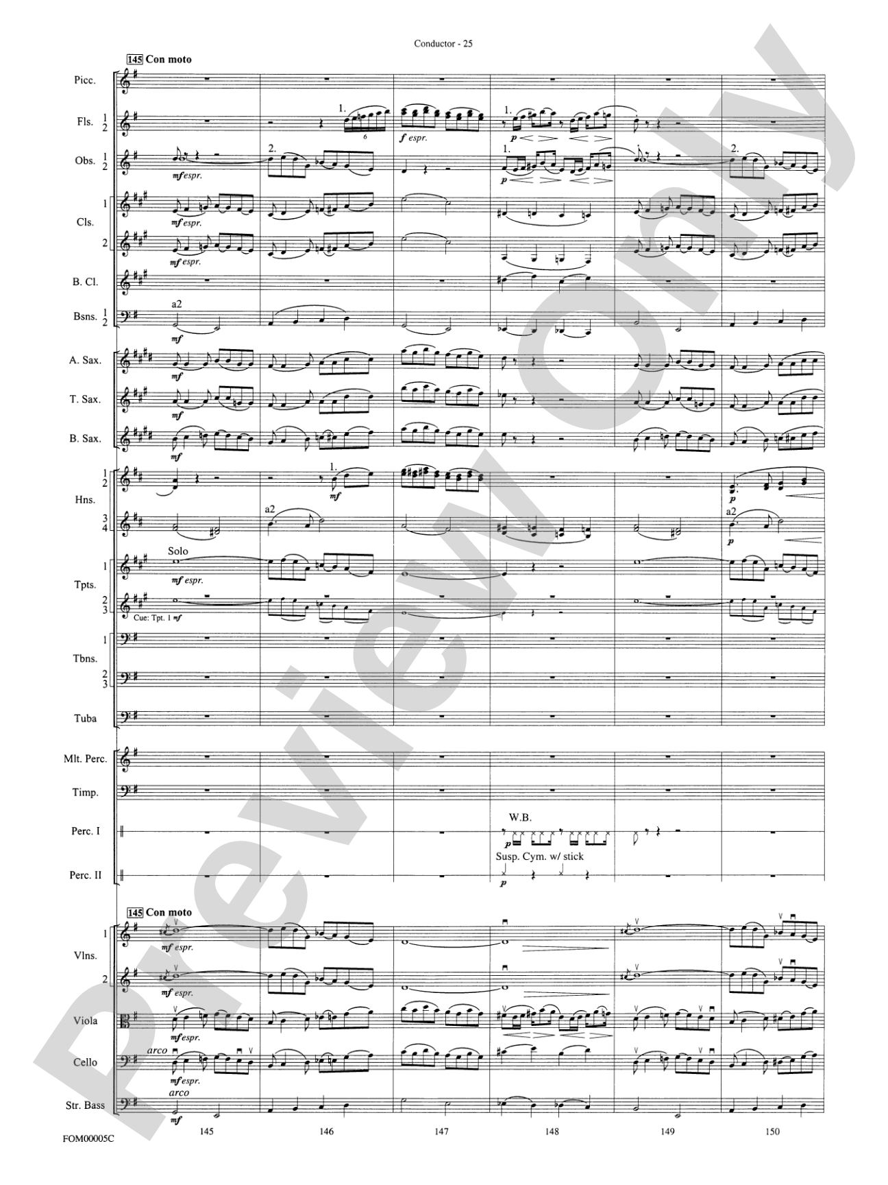 An American in Paris Suite: Full Orchestra Conductor Score & Parts