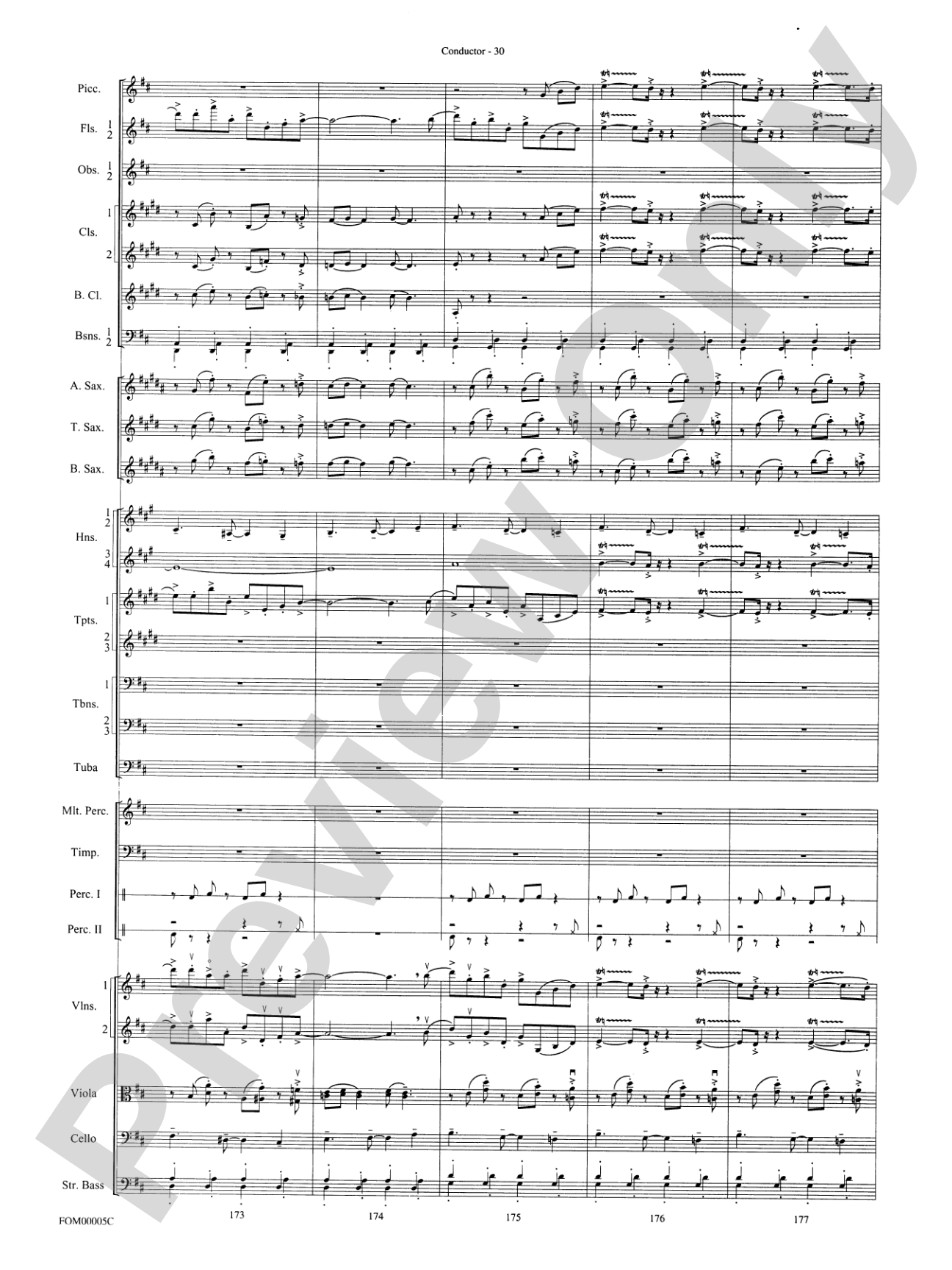 An American in Paris Suite: Full Orchestra Conductor Score & Parts